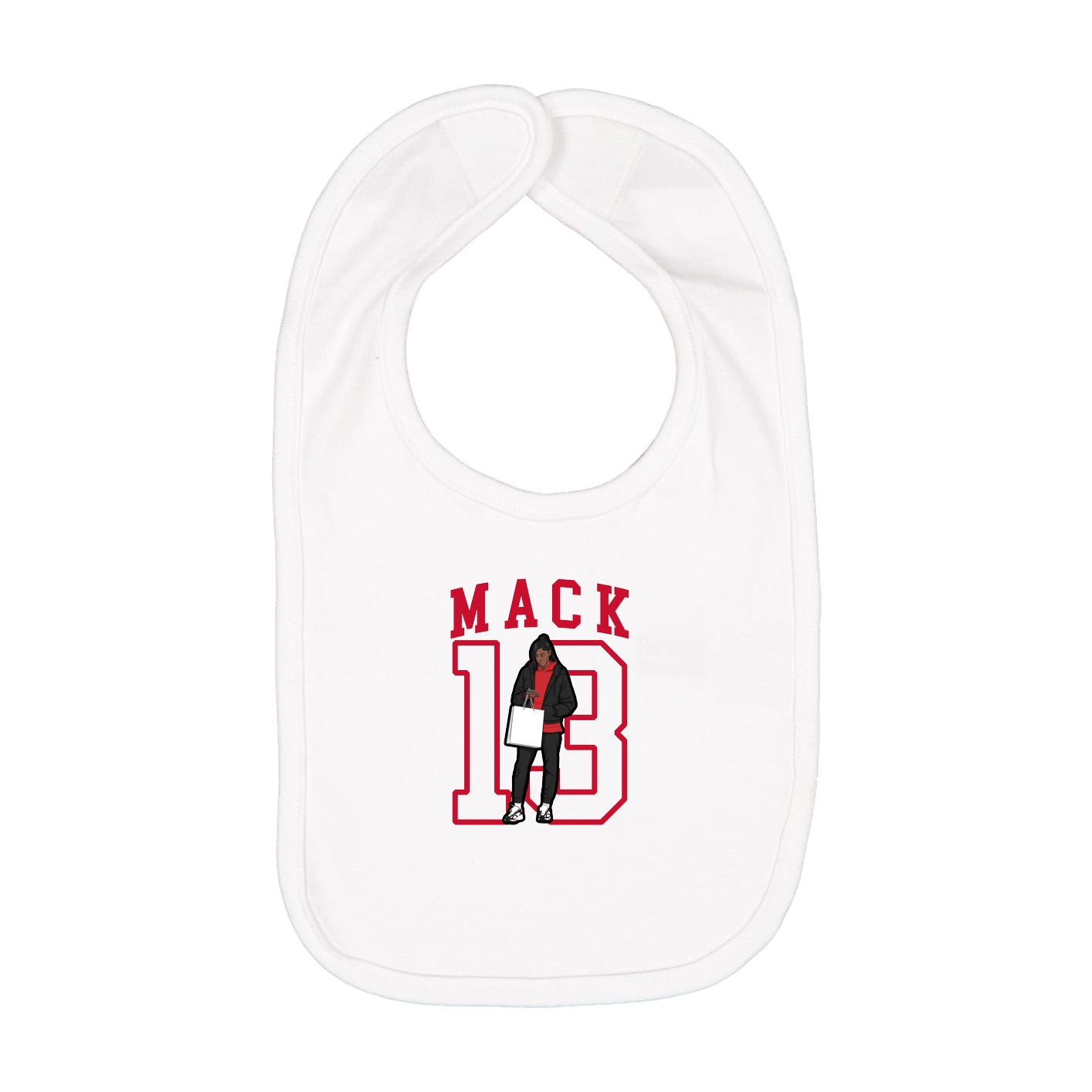 Infant Bib — Shirsey in White