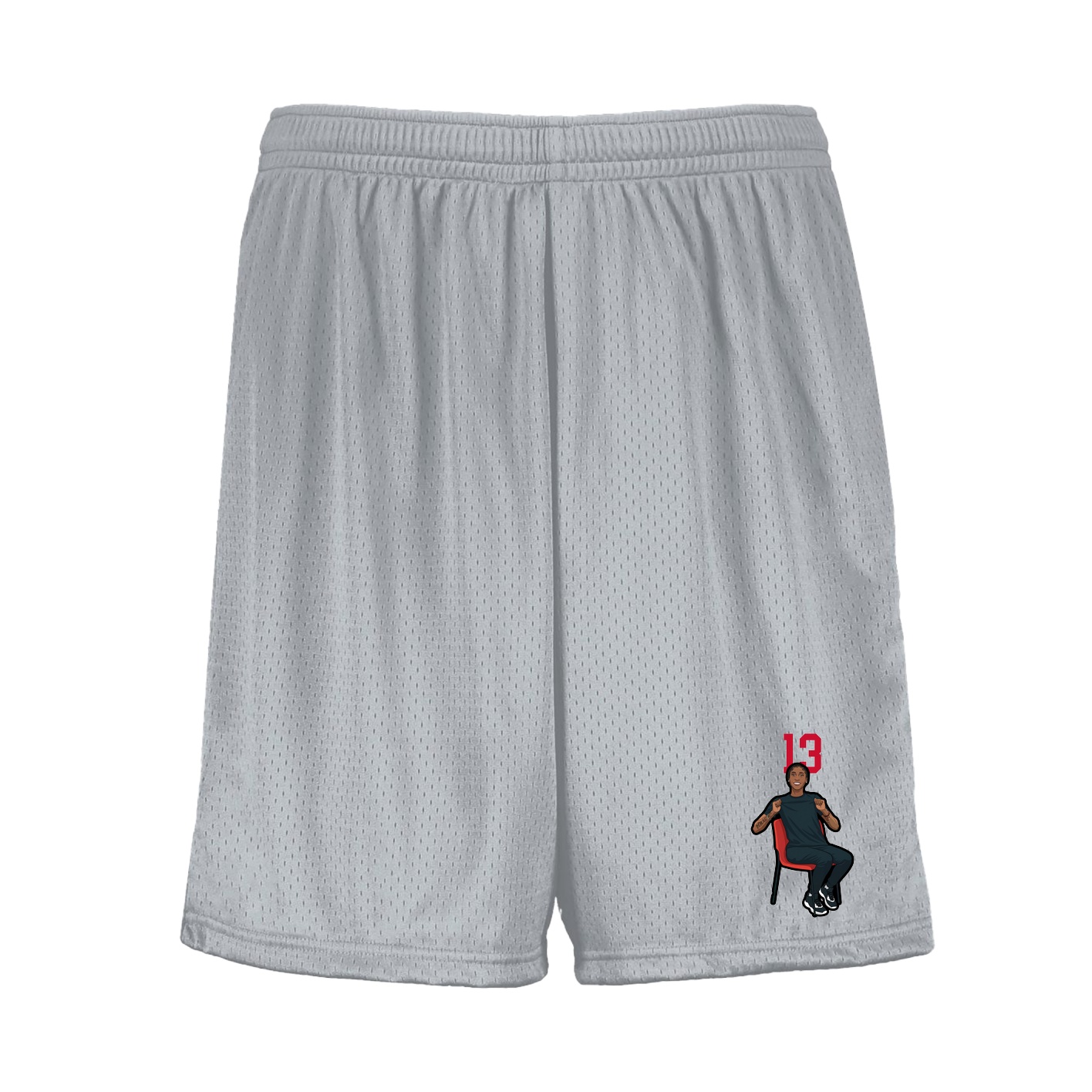 Shorts — Number Top in Silver