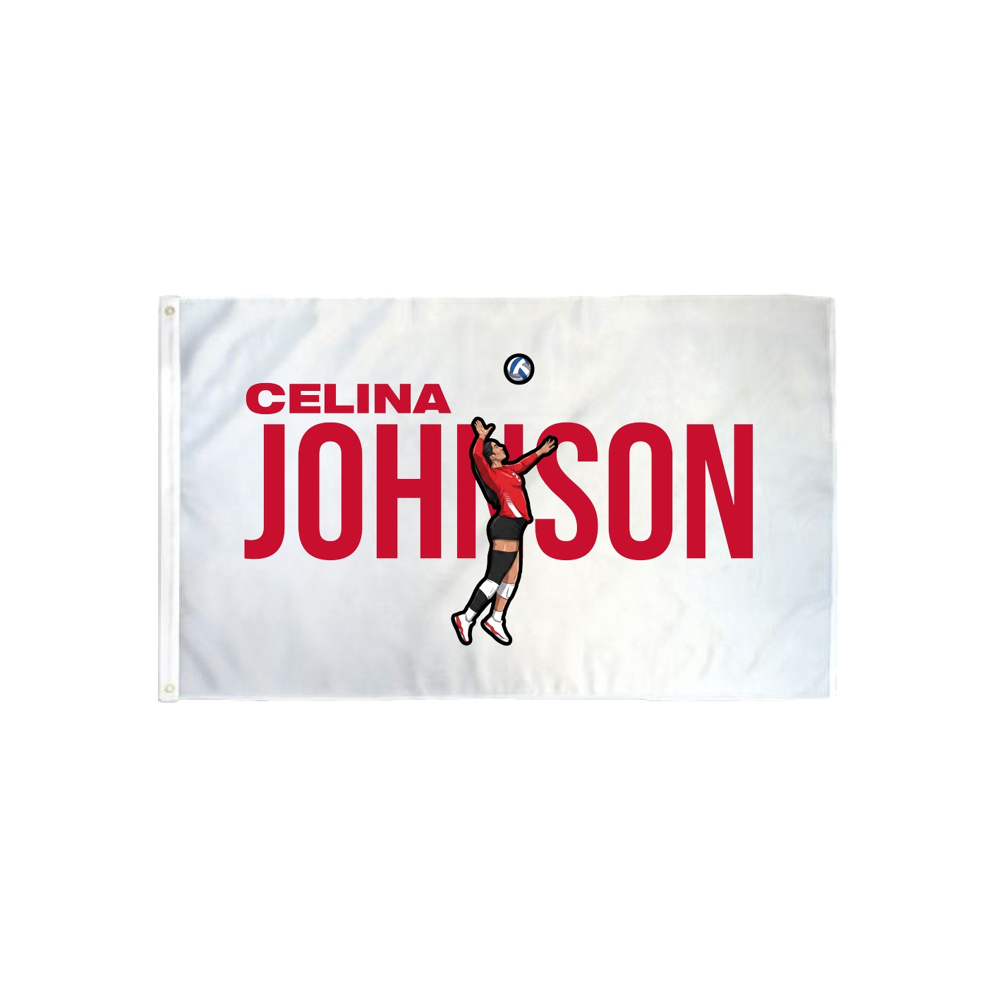 3x5 Flag — Player Name in Classic