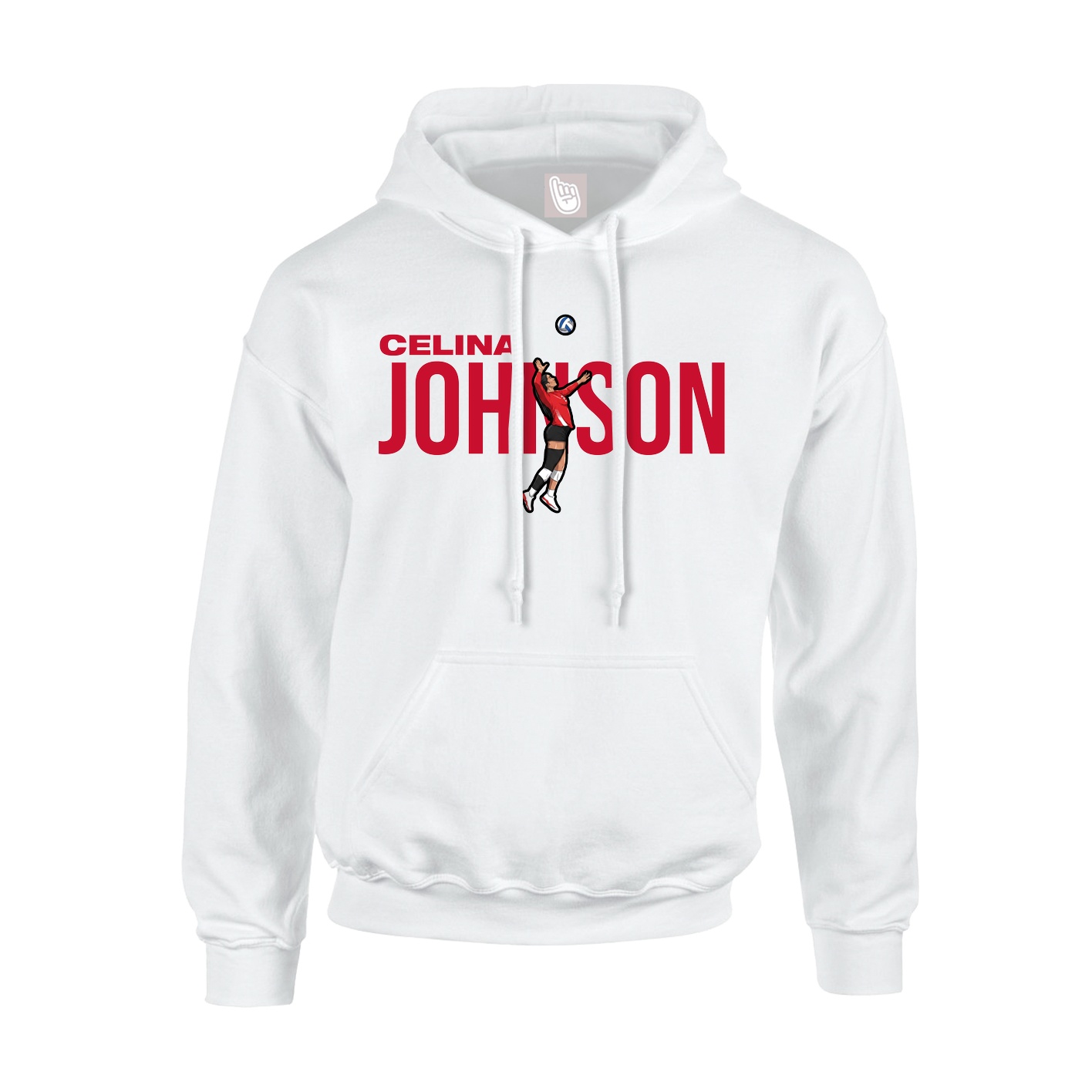 Youth Hoodie — Player Name in White