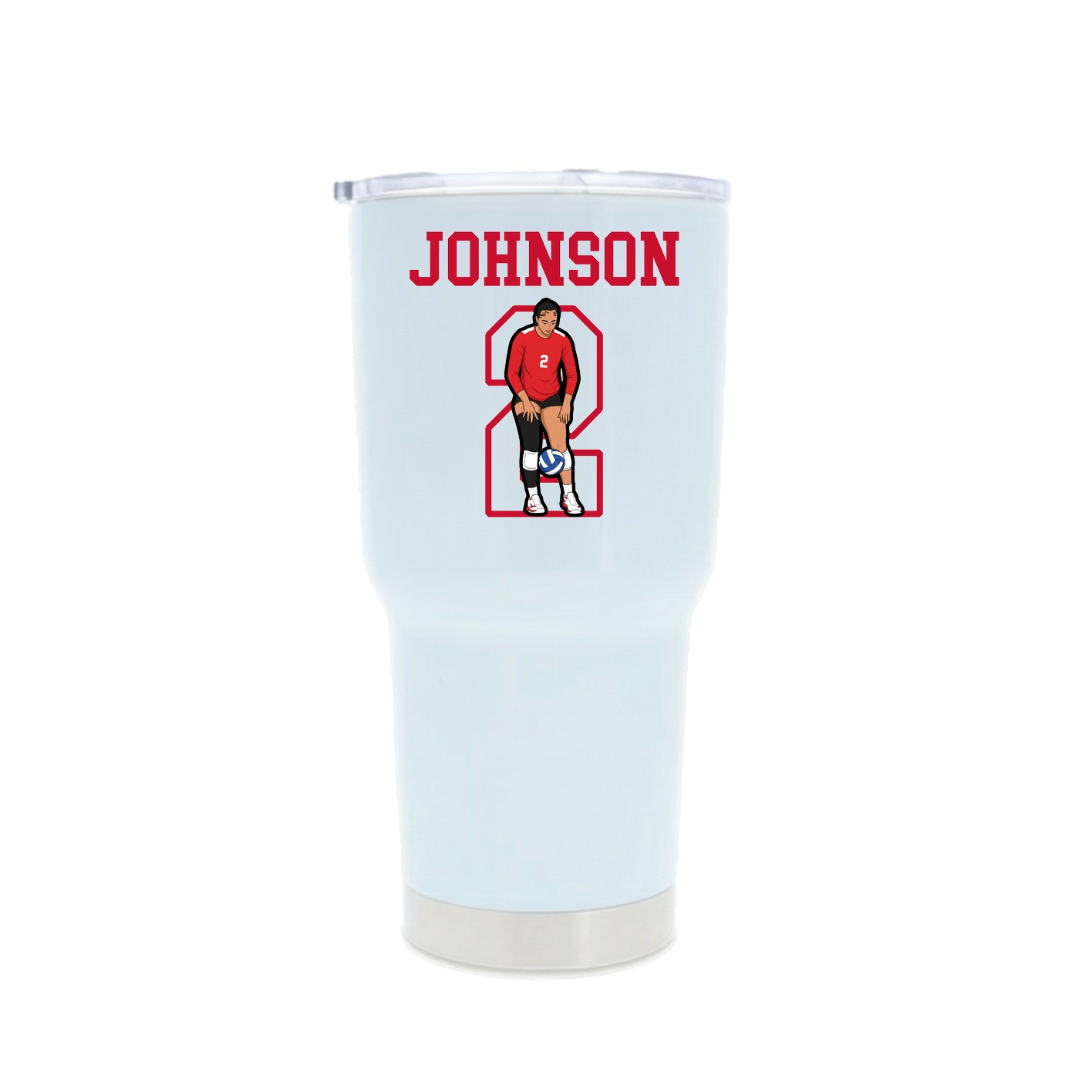 30oz Stainless Steel Tumbler — Shirsey in White
