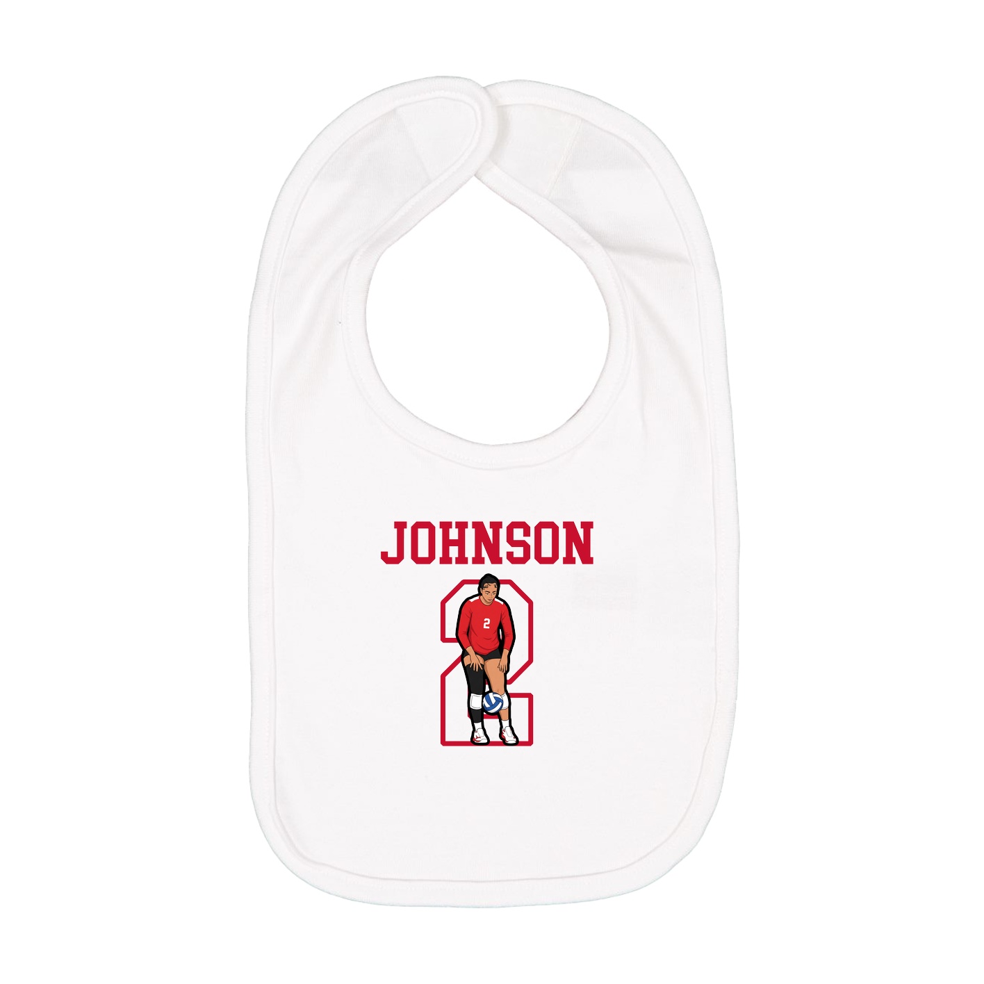 Infant Bib — Shirsey in White