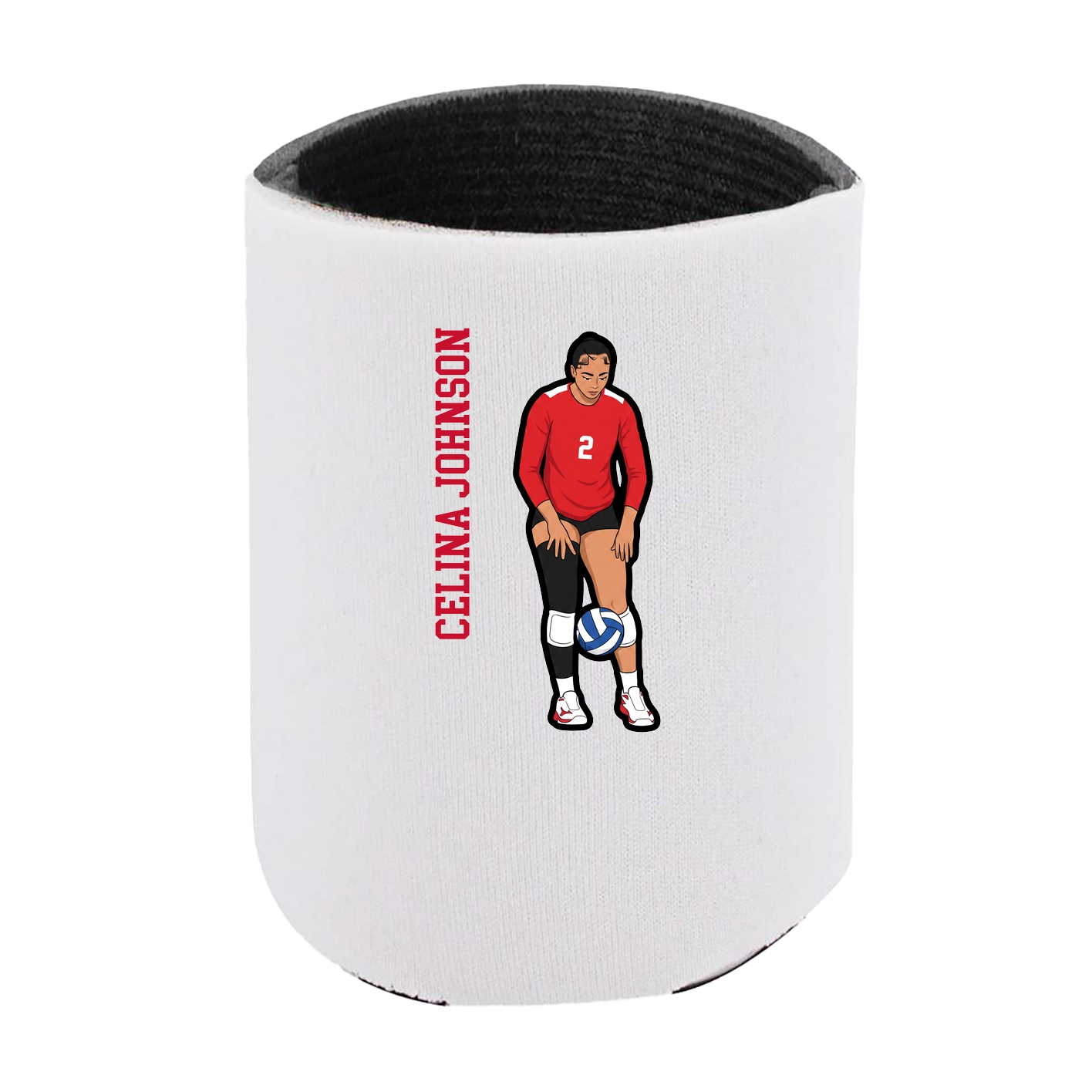 Can Holder — Name Vertical in White