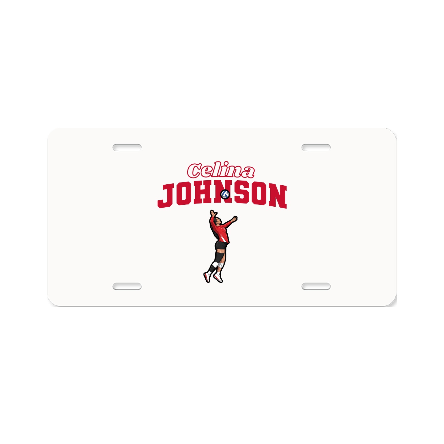 License Plate — Name Arch in Classic