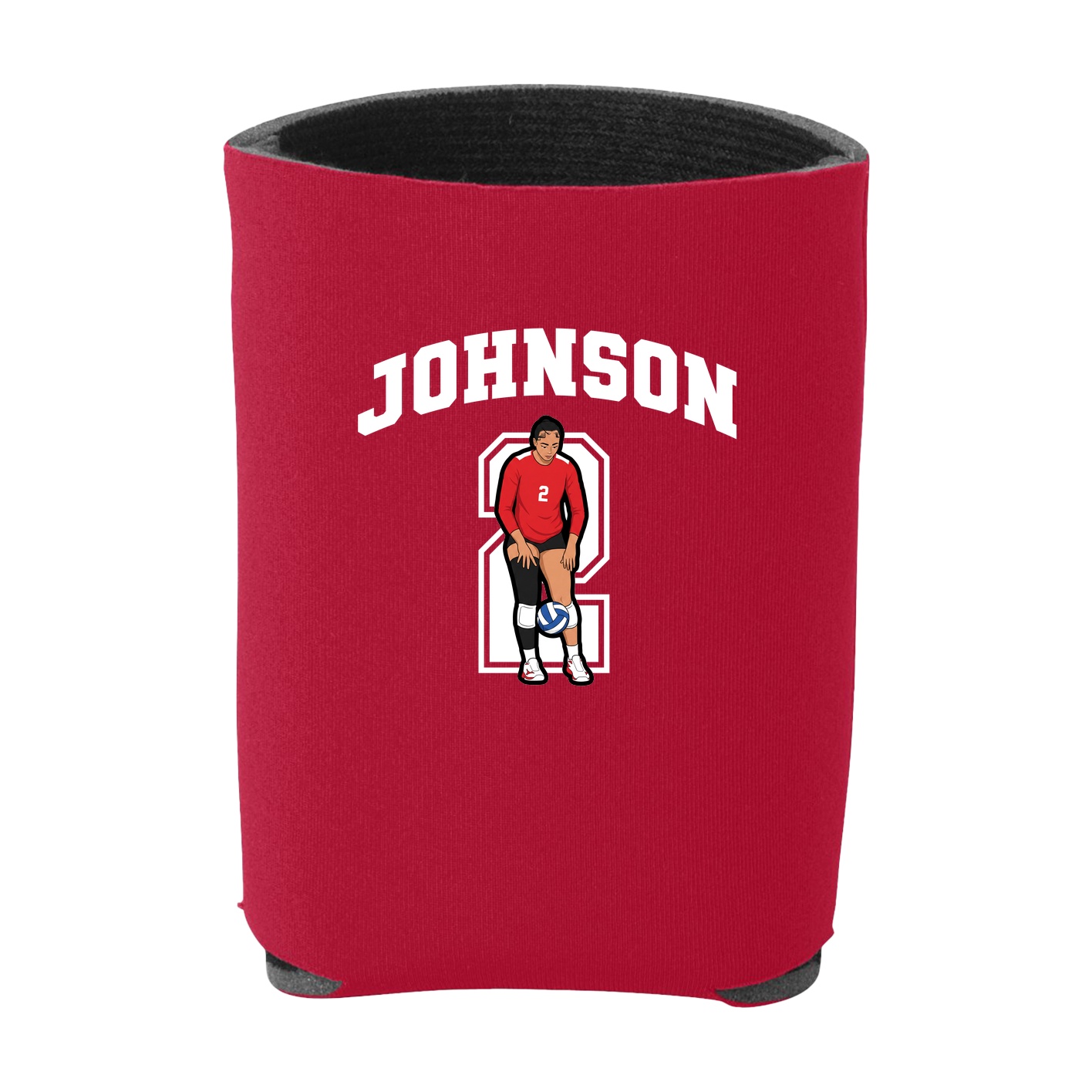 Can Holder — Number in Red