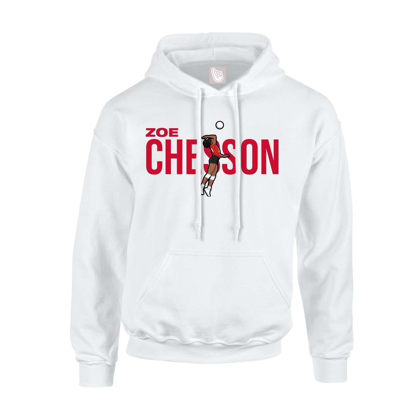 Hoodie — Player Name in White