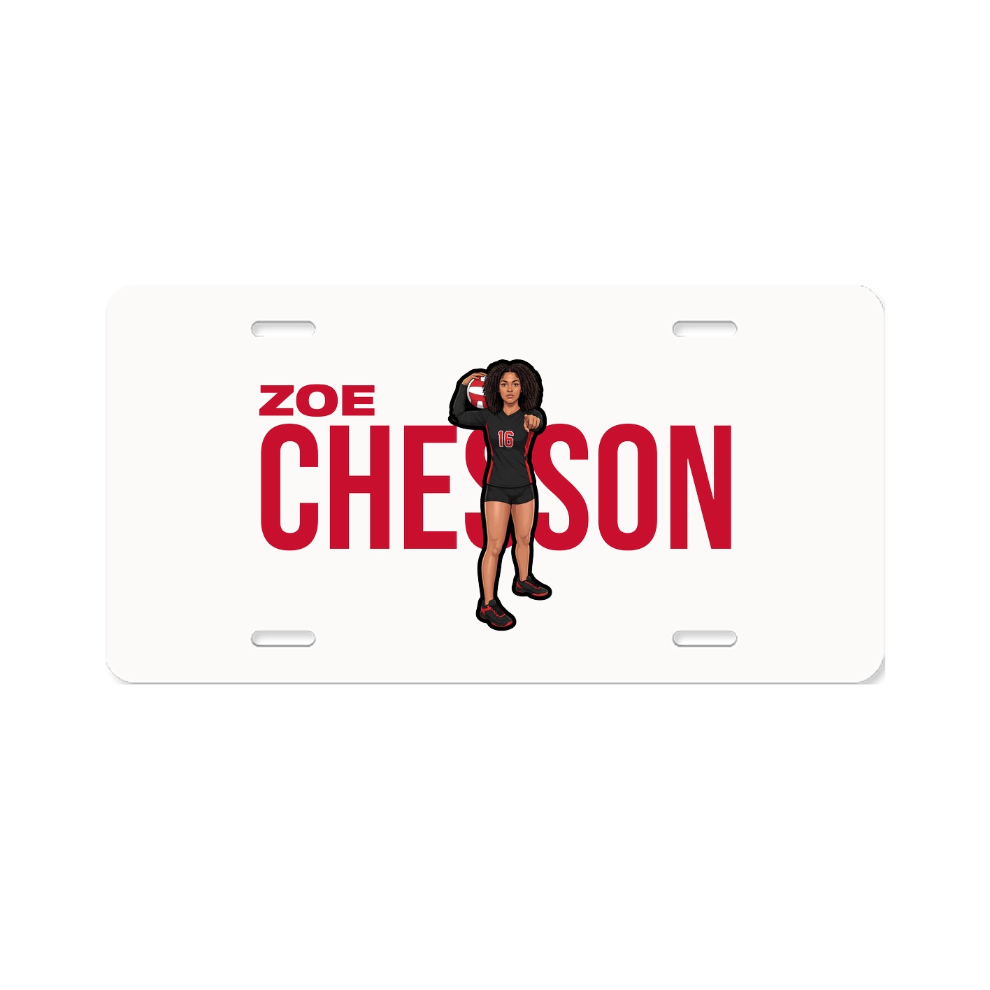 License Plate — Player Name in Classic
