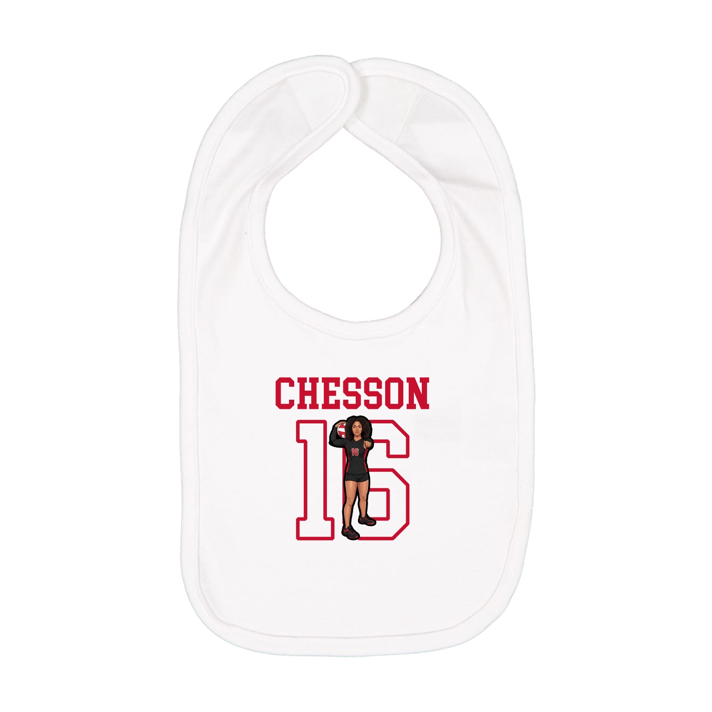 Infant Bib — Shirsey in White