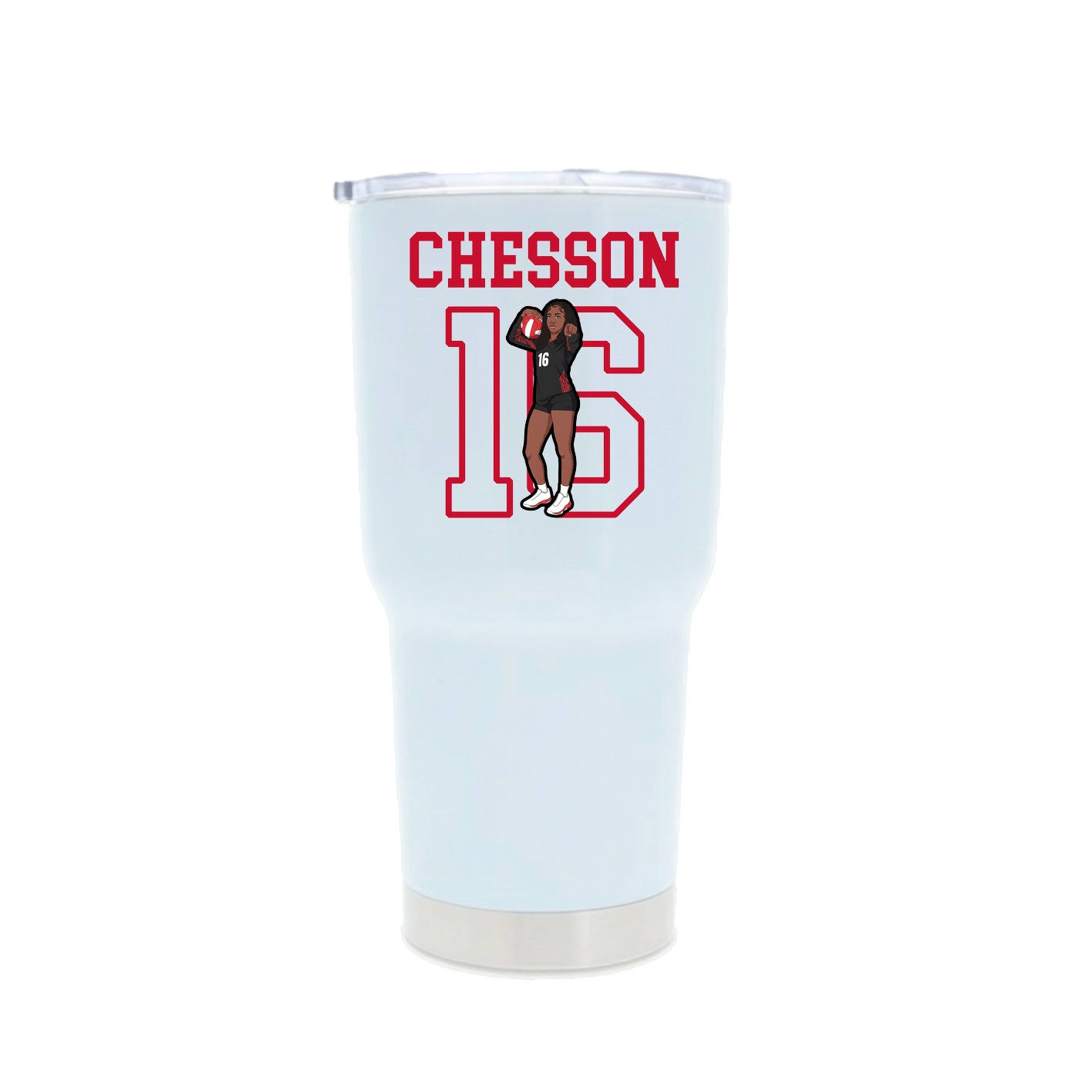 30oz Stainless Steel Tumbler — Shirsey in White