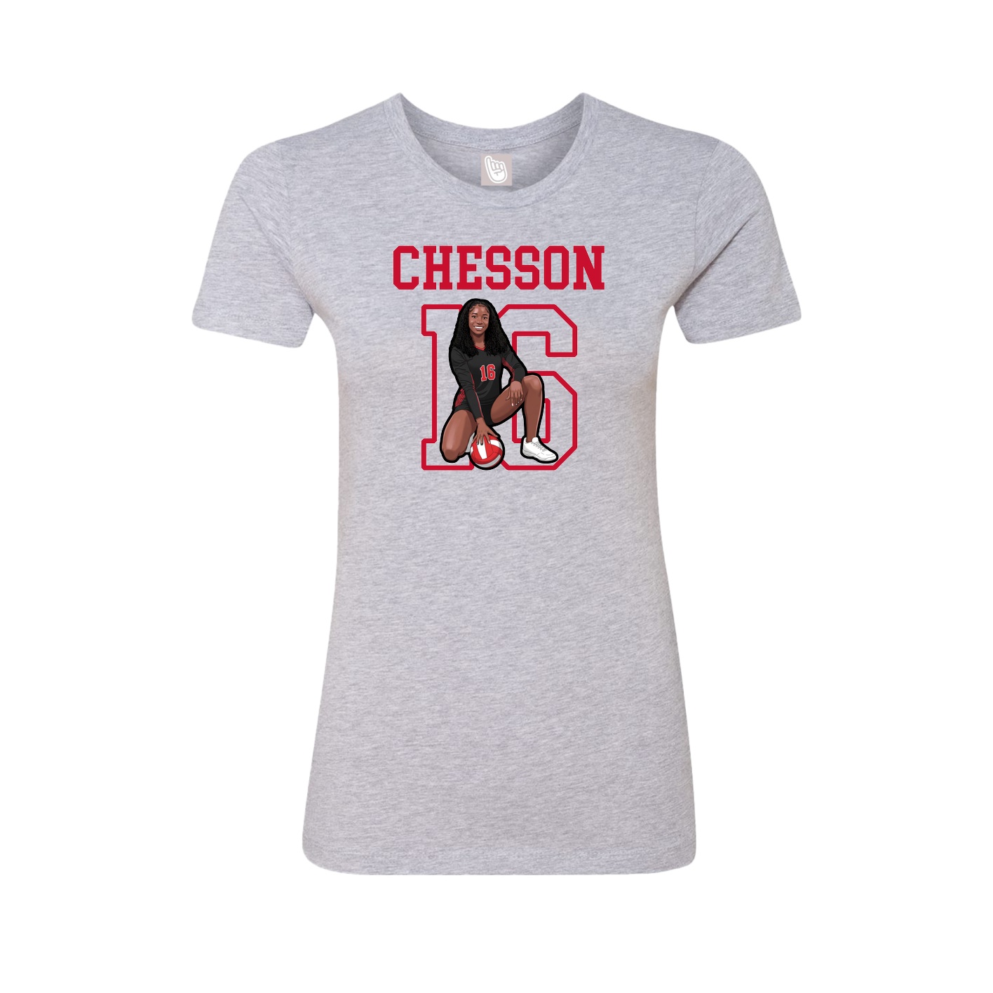 Fitted Women's Tee — Shirsey in Grey