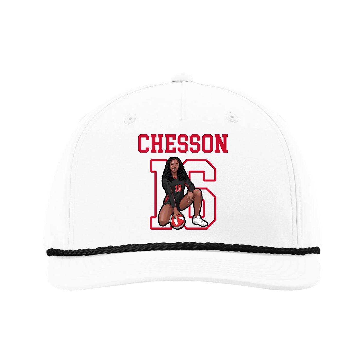 Five-Panel Classic Rope Cap — Shirsey in White