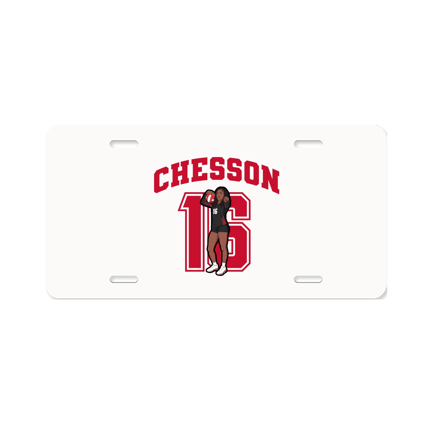License Plate — Number in Classic