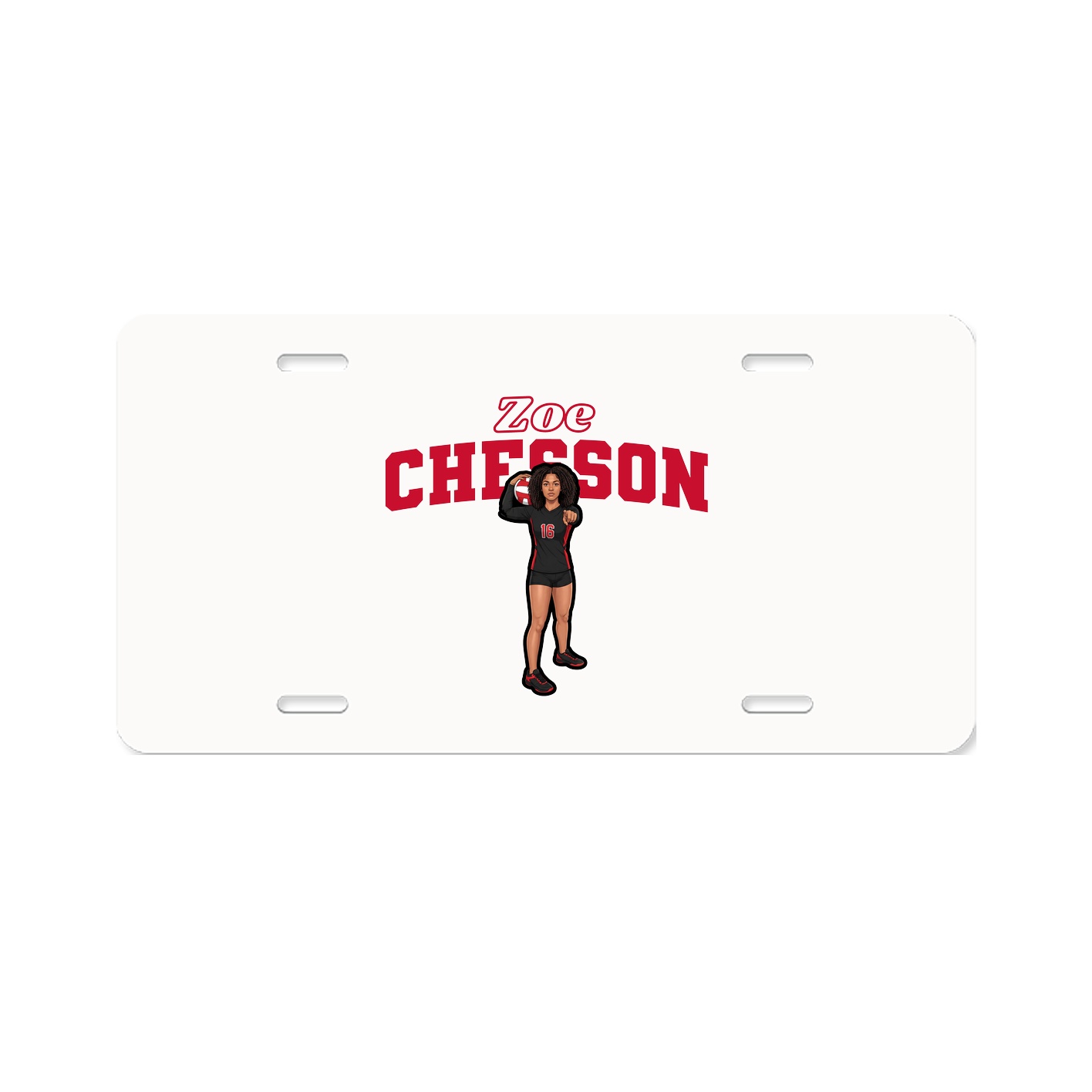 License Plate — Name Arch in Classic