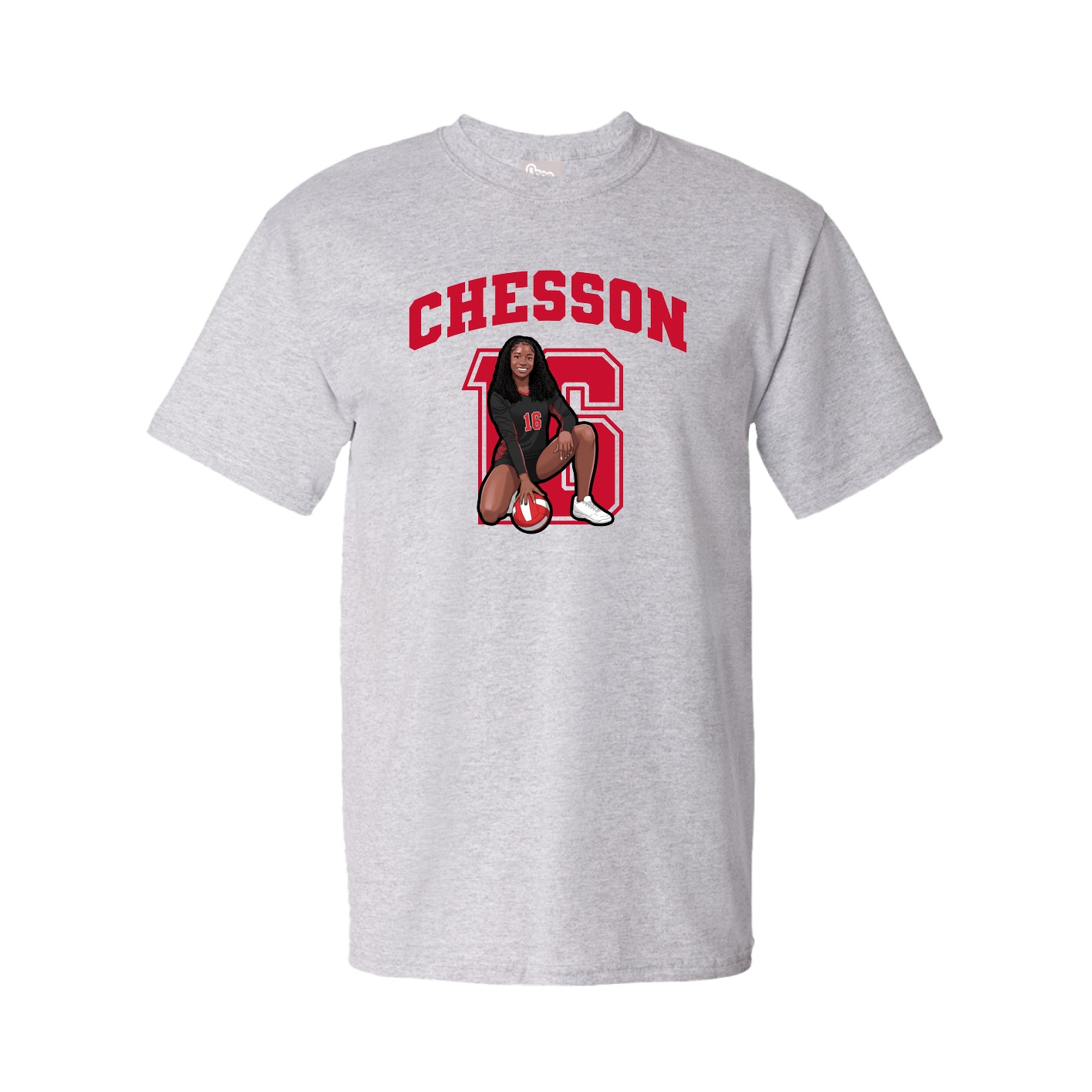 Youth Tee — Number in Grey