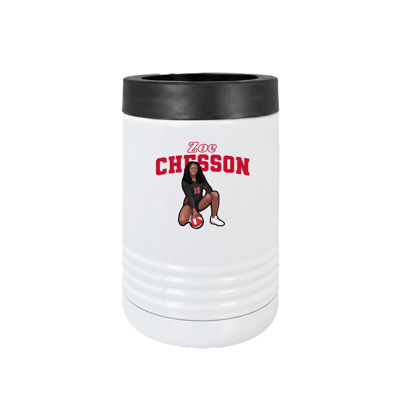 Beverage Holder — Name Arch in White