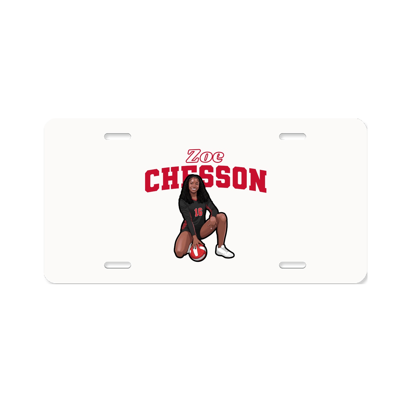 License Plate — Name Arch in Classic