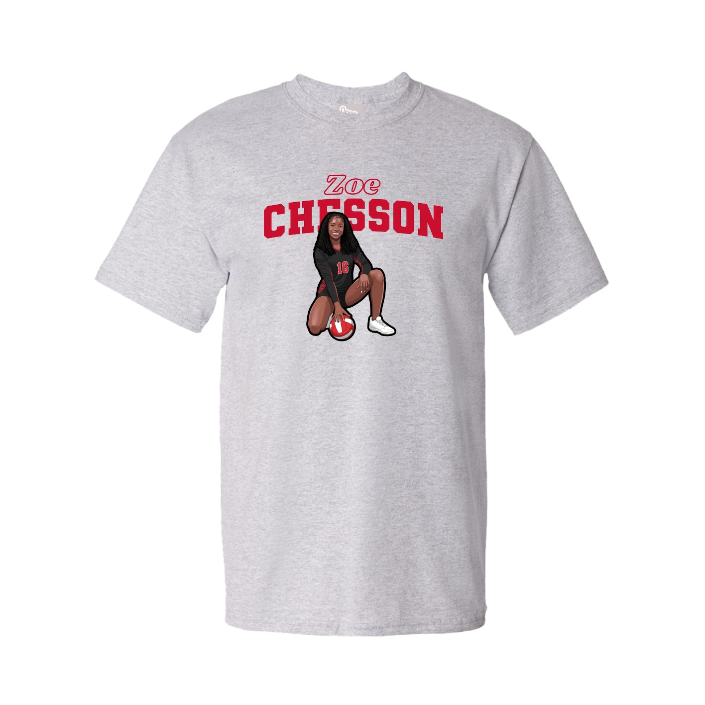 Youth Tee — Name Arch in Grey
