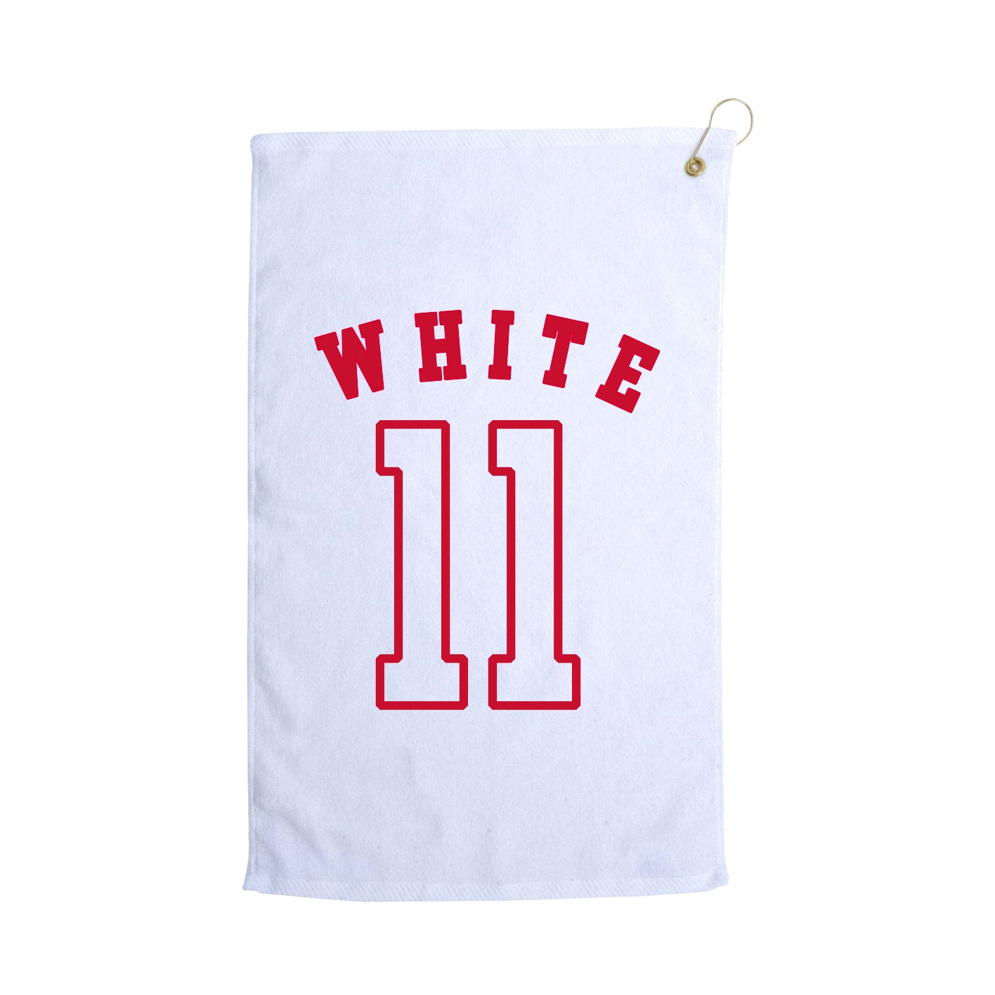 Golf Towel — Shirsey Arch in White
