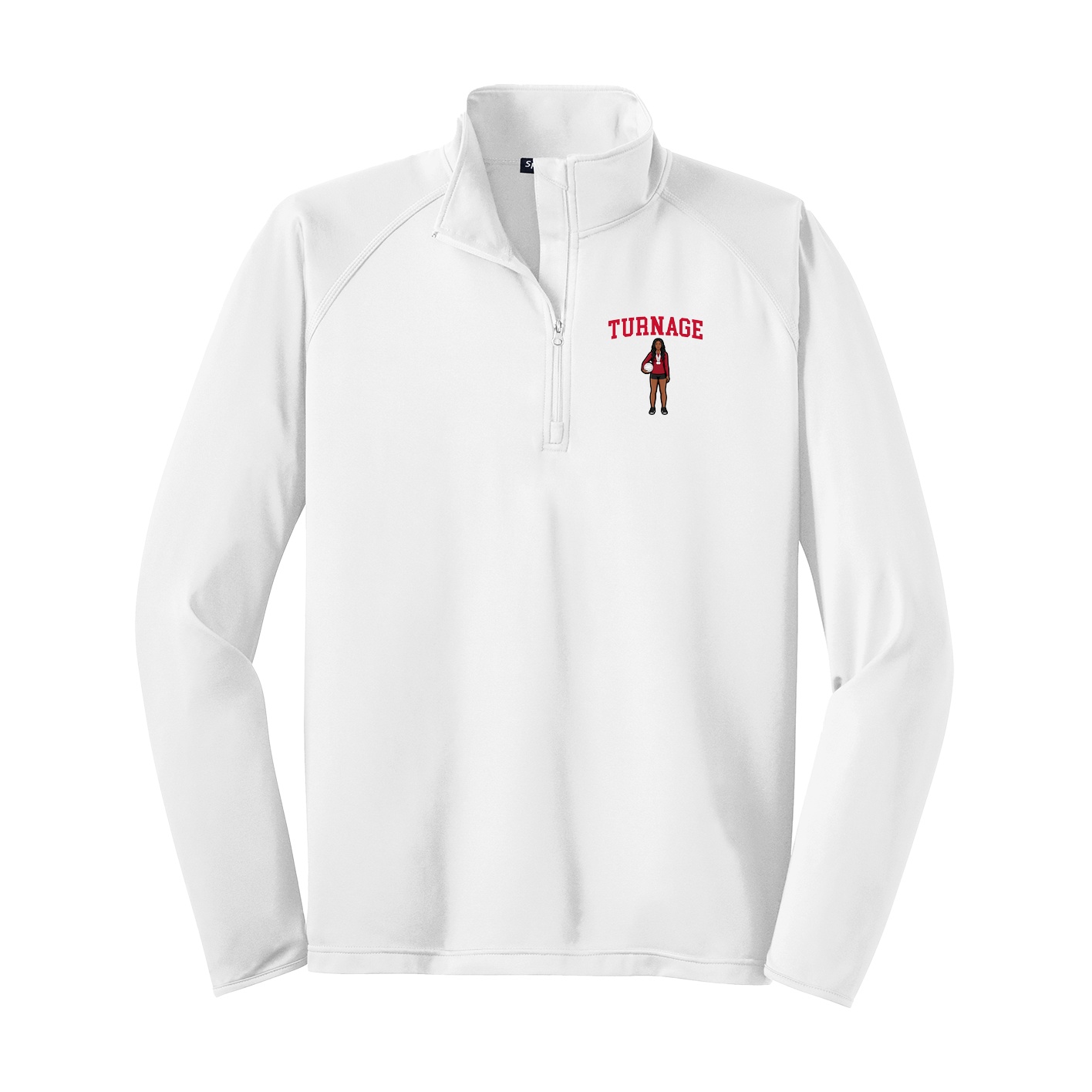 Q-Zip Pullover — Shirsey in White