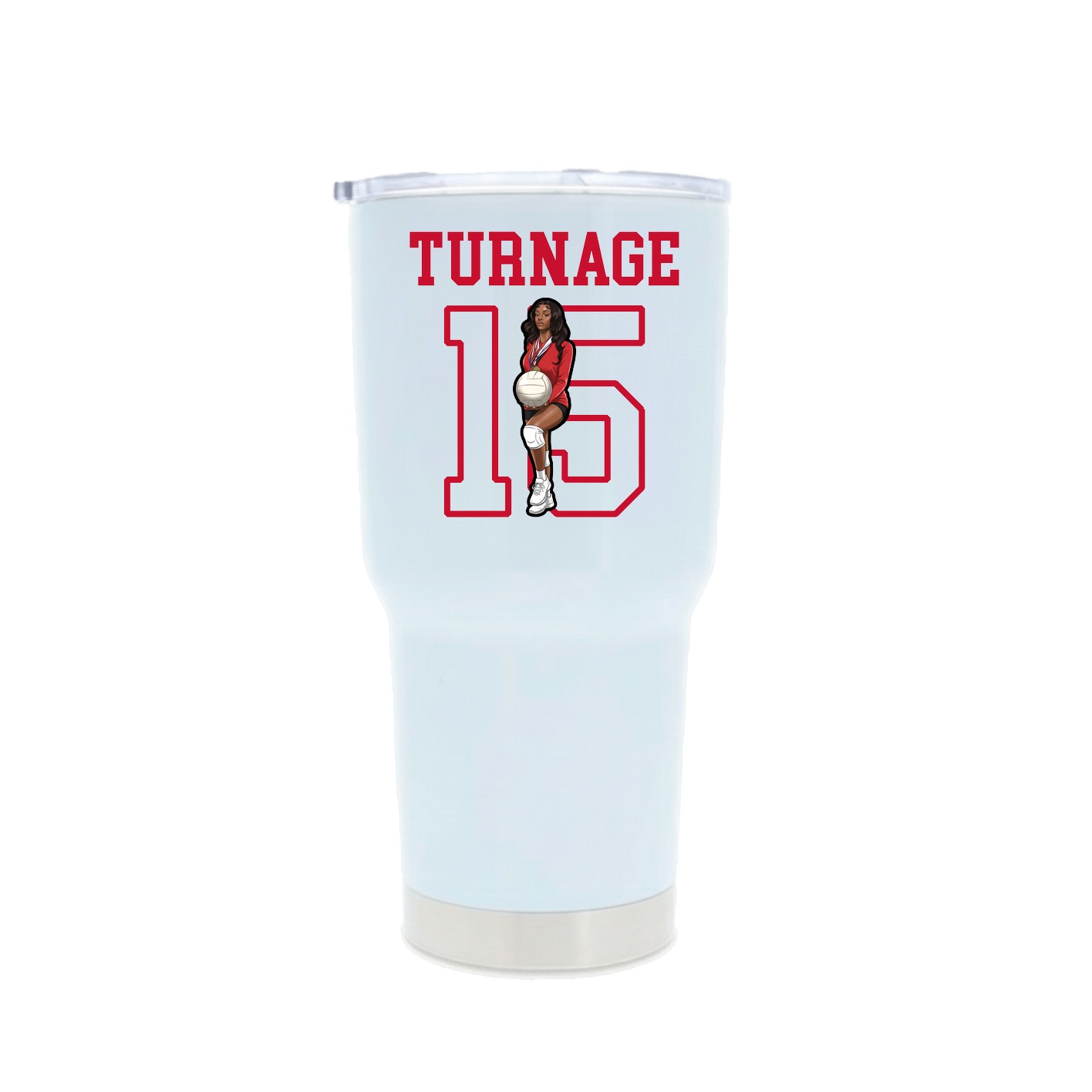 30oz Stainless Steel Tumbler — Shirsey in White