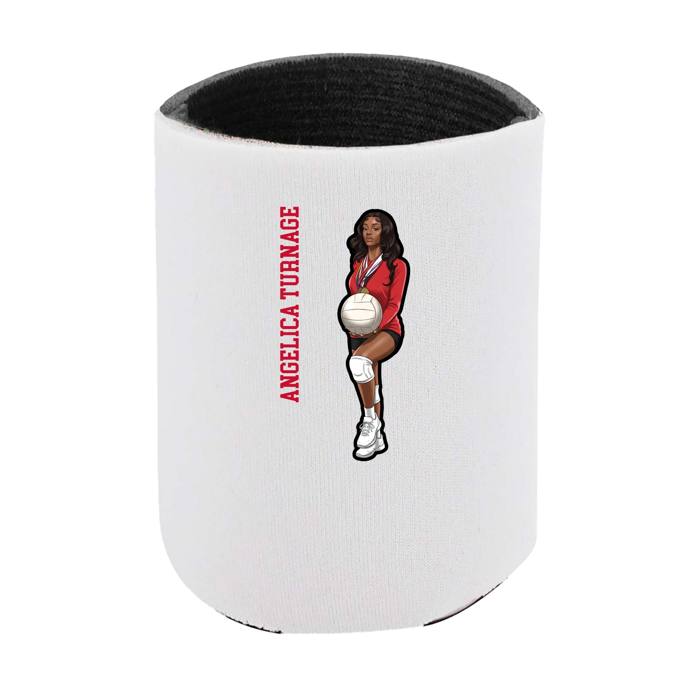 Can Holder — Name Vertical in White