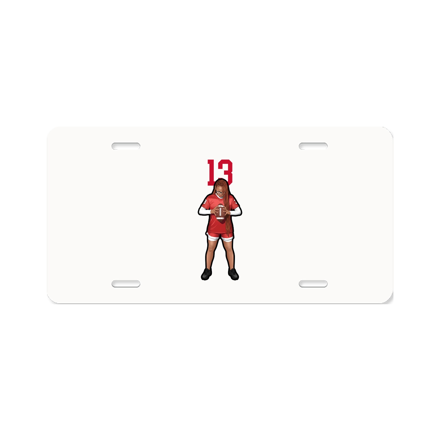 License Plate — Number Top in Classic