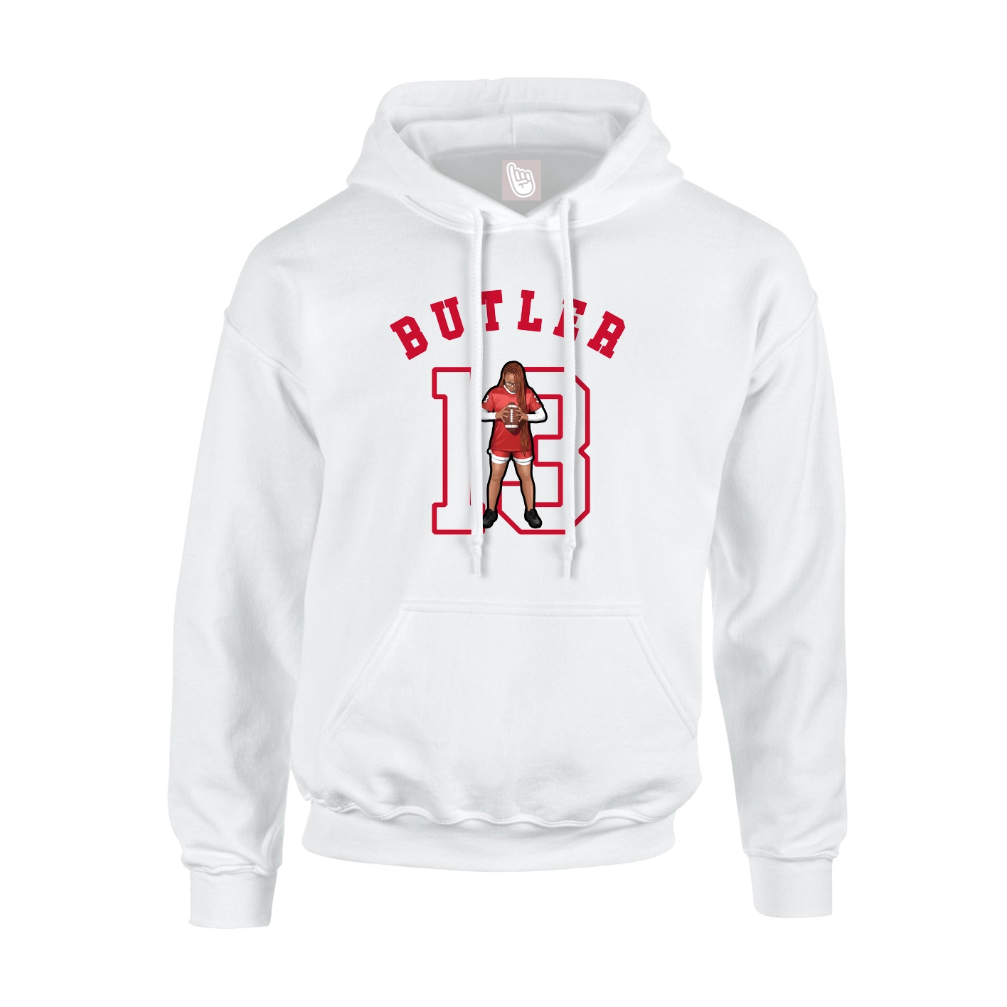 Youth Hoodie — Shirsey Arch in White