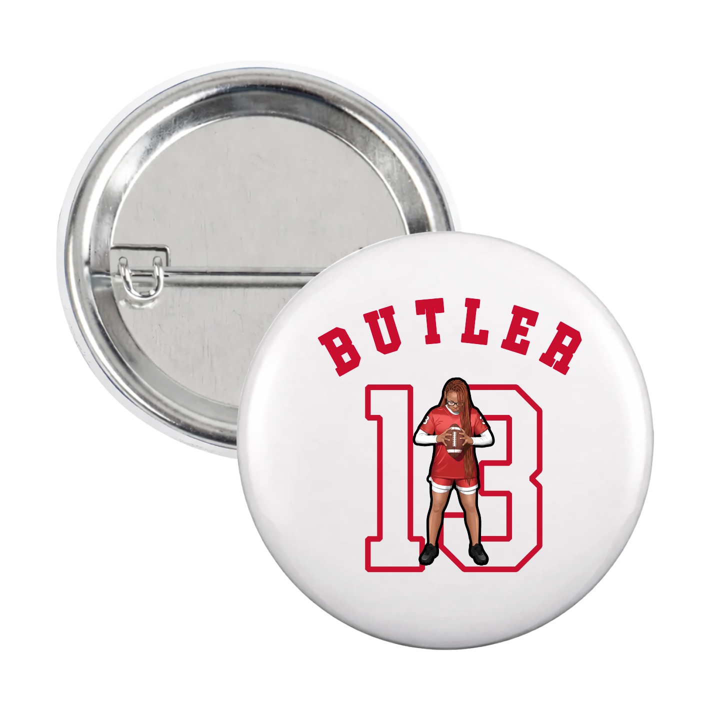 Game Day Button — Shirsey Arch in White