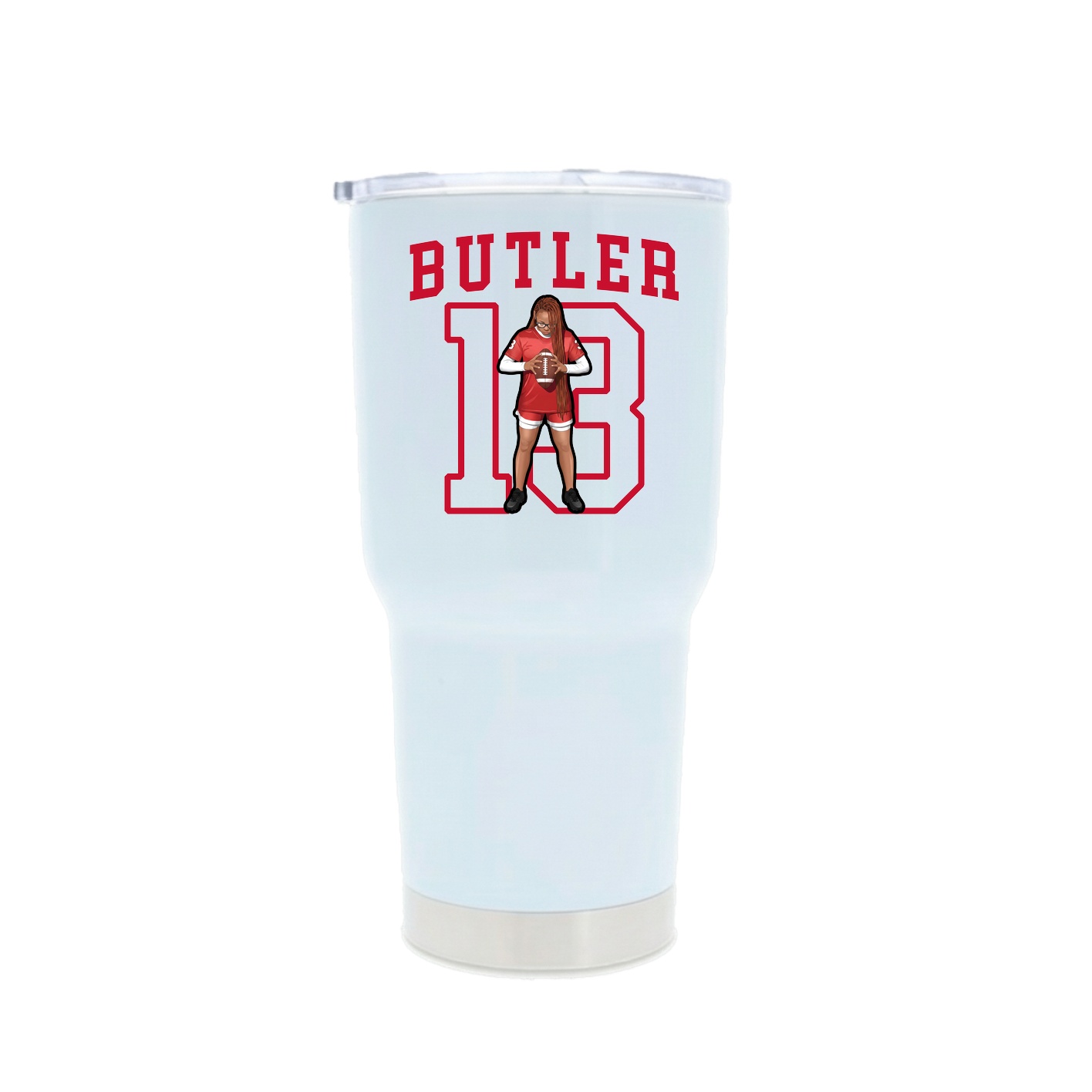 30oz Stainless Steel Tumbler — Shirsey in White