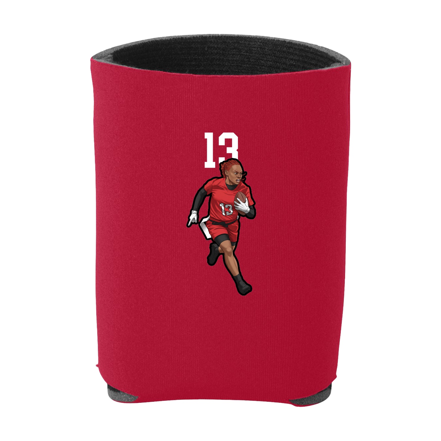 Can Holder — Number Top in Red
