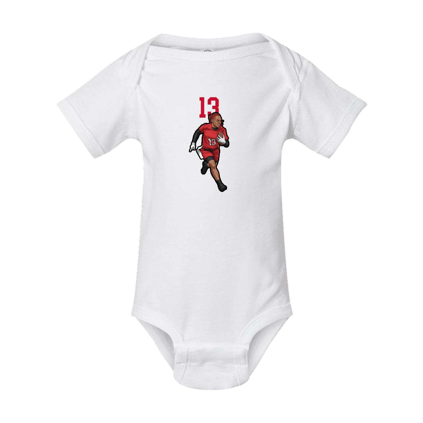 Baby Onesie — Number Top in White