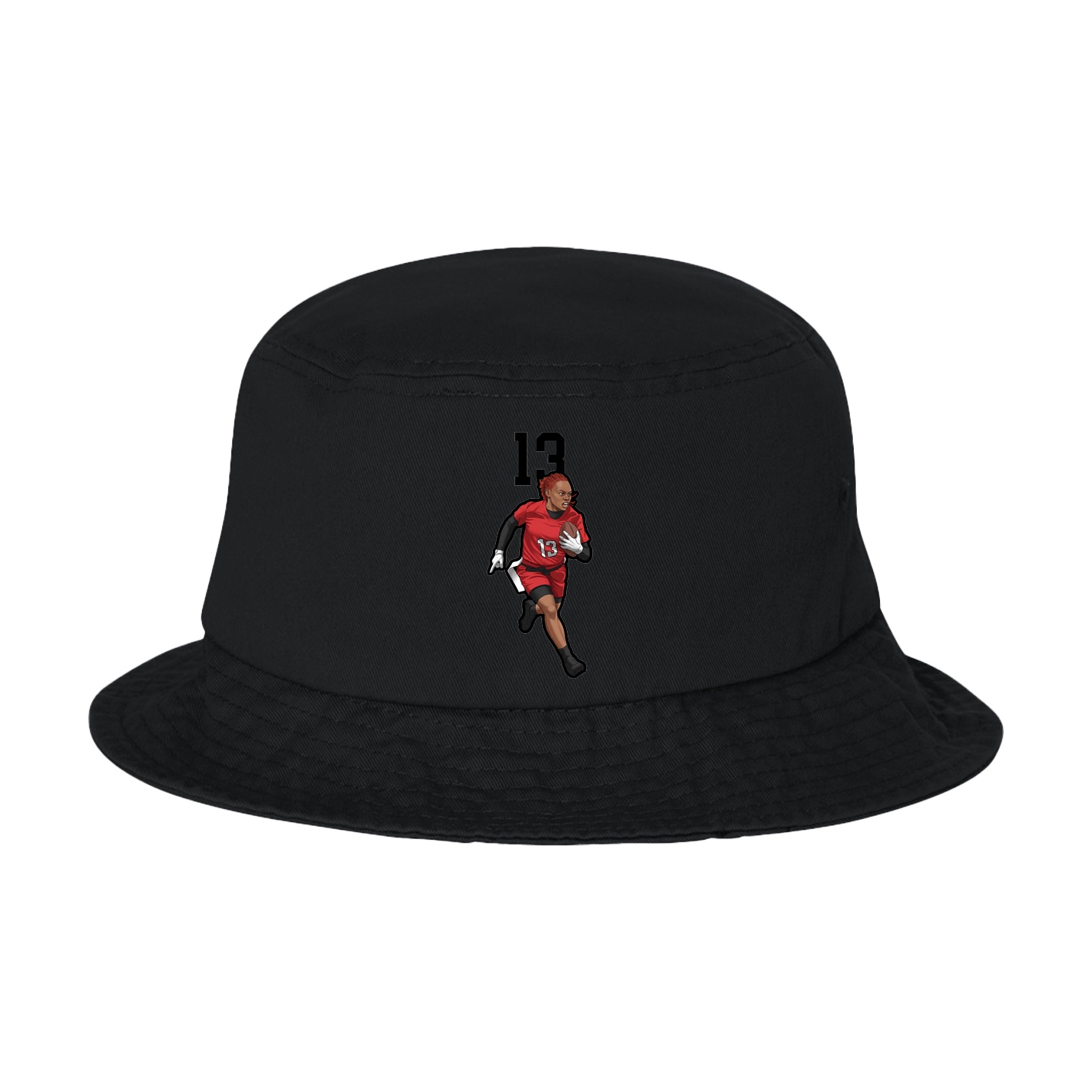 Bucket Cap — Number Top in Black