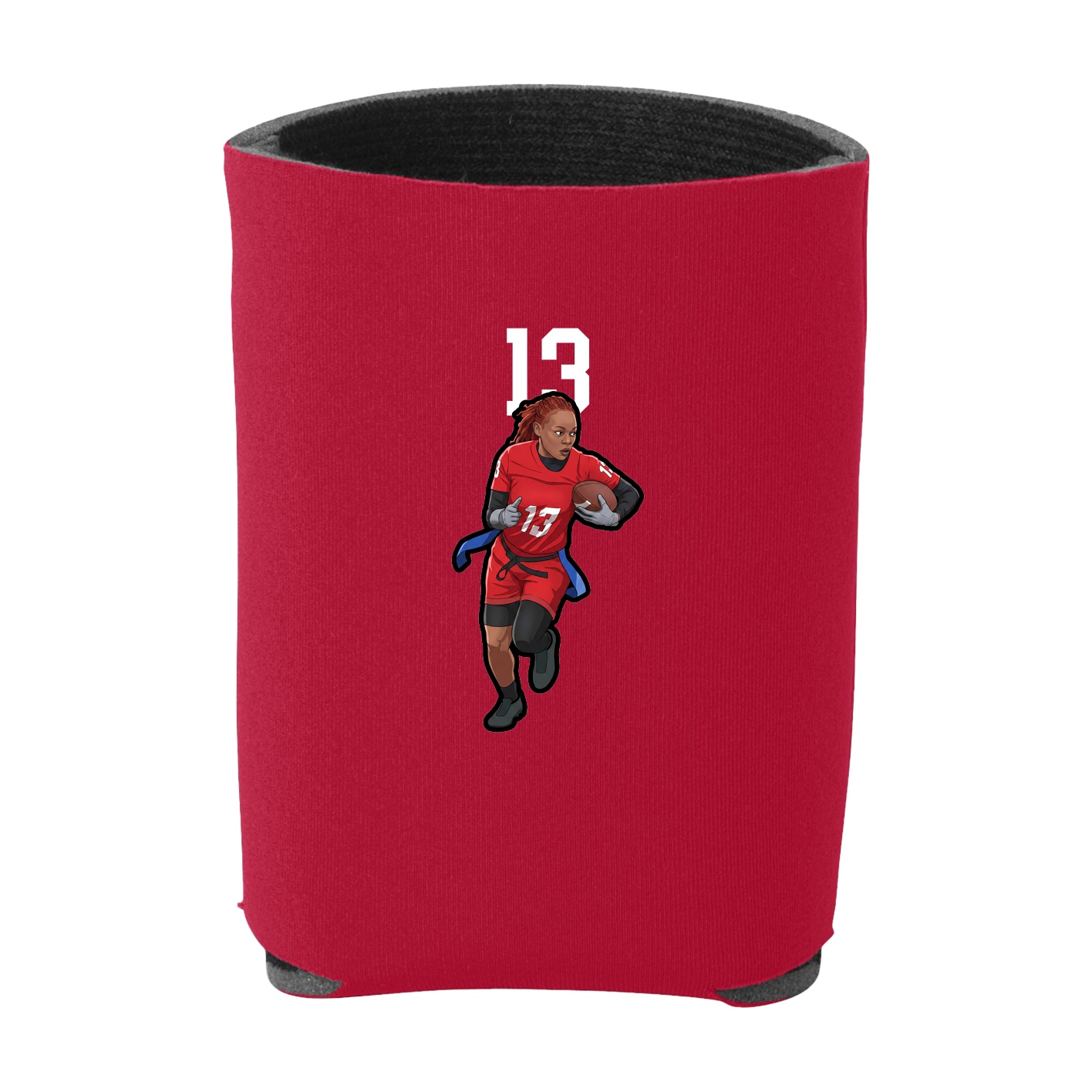 Can Holder — Number Top in Red