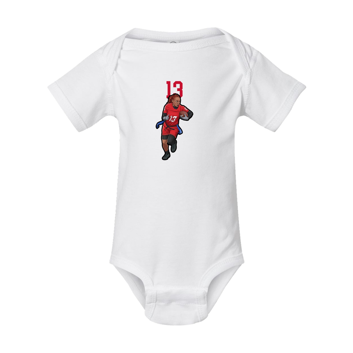 Baby Onesie — Number Top in White