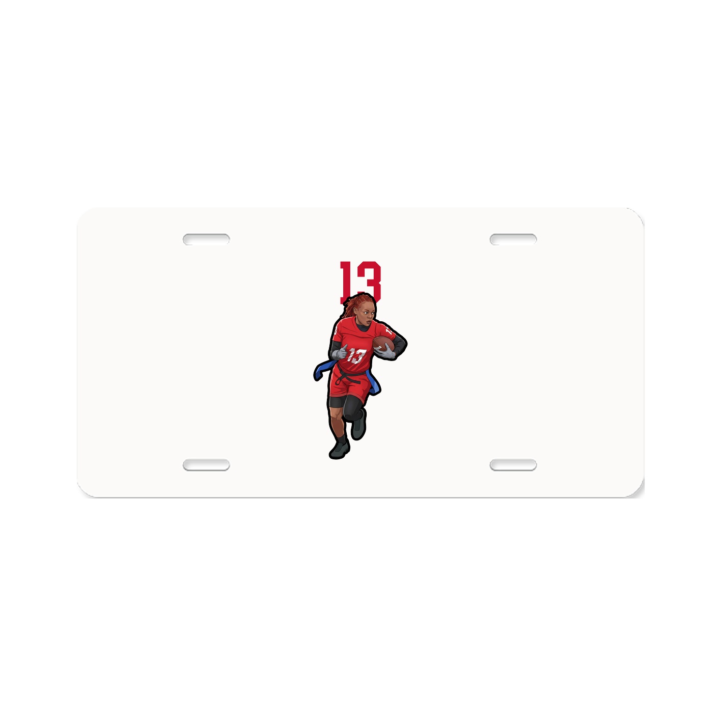 License Plate — Number Top in Classic