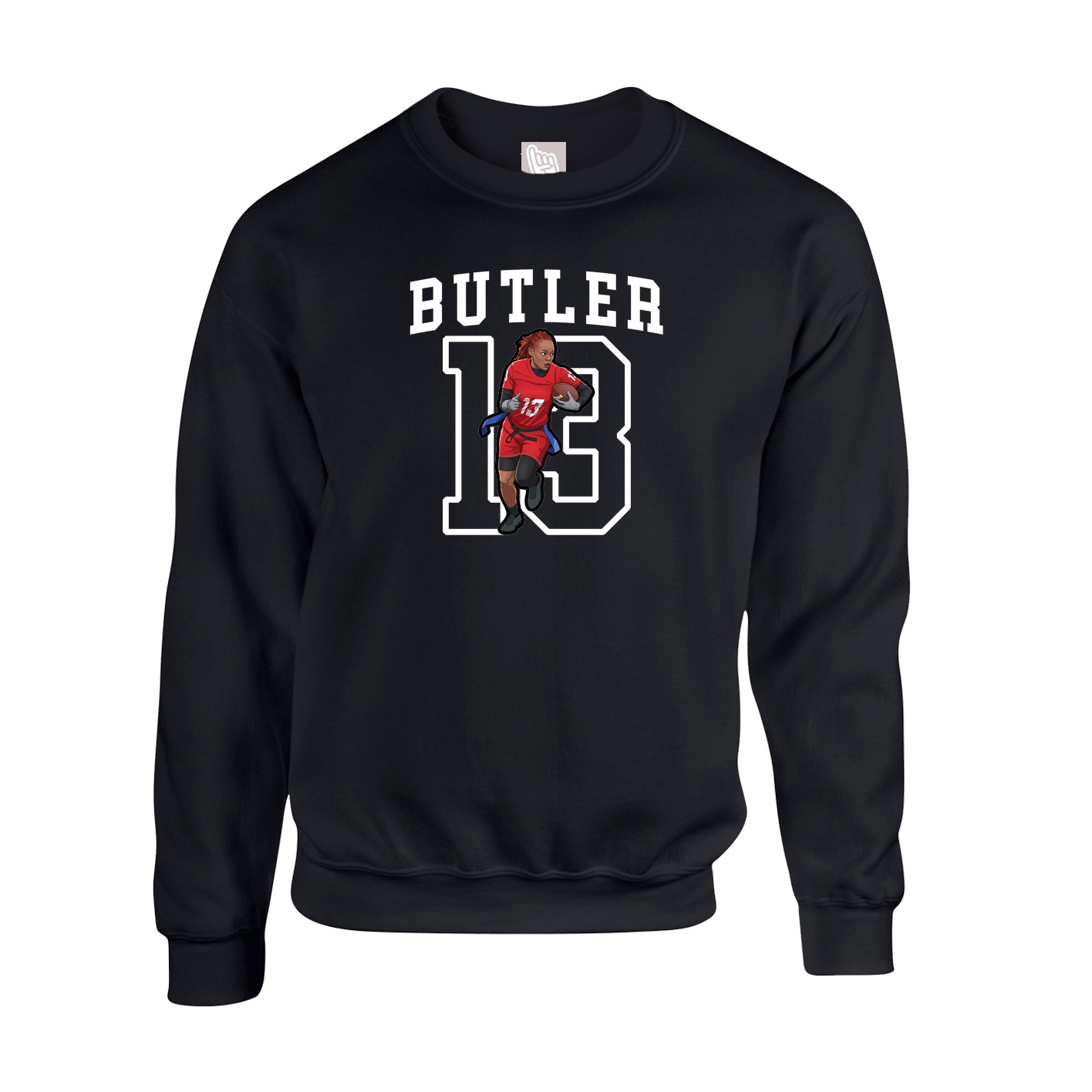 Fleece Crew — Shirsey in Black