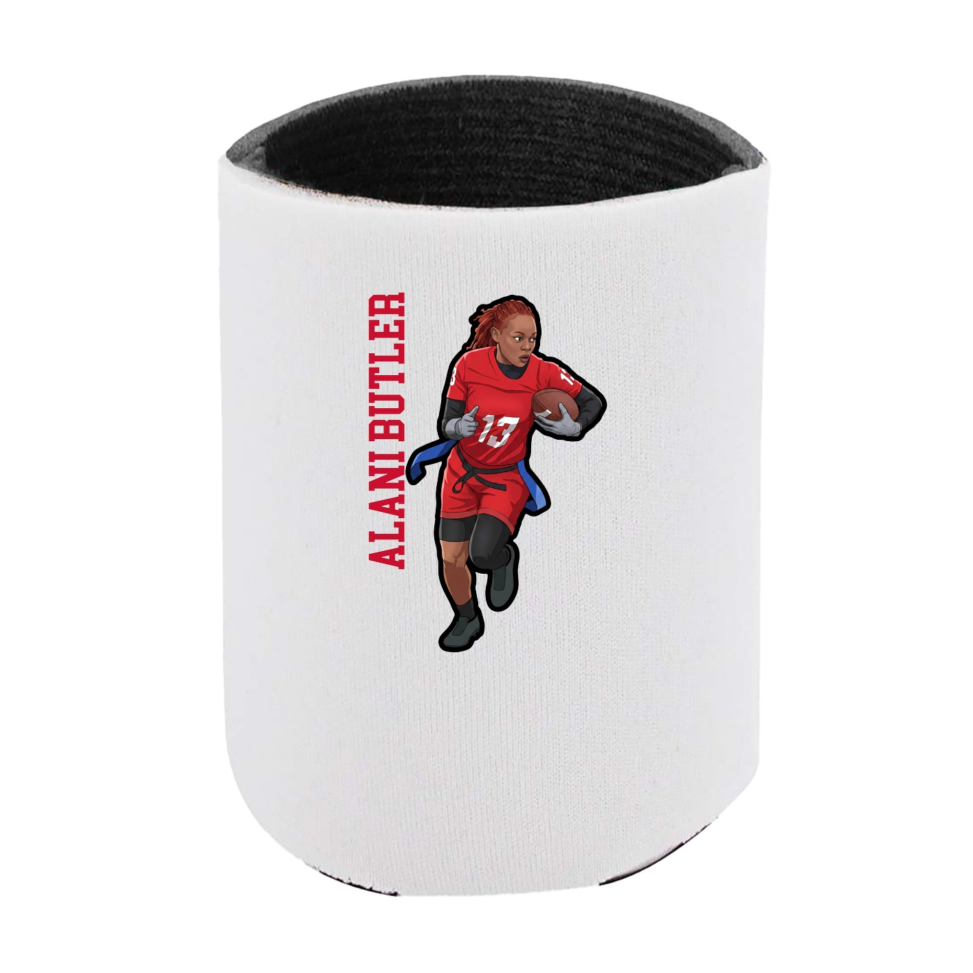 Can Holder — Name Vertical in White