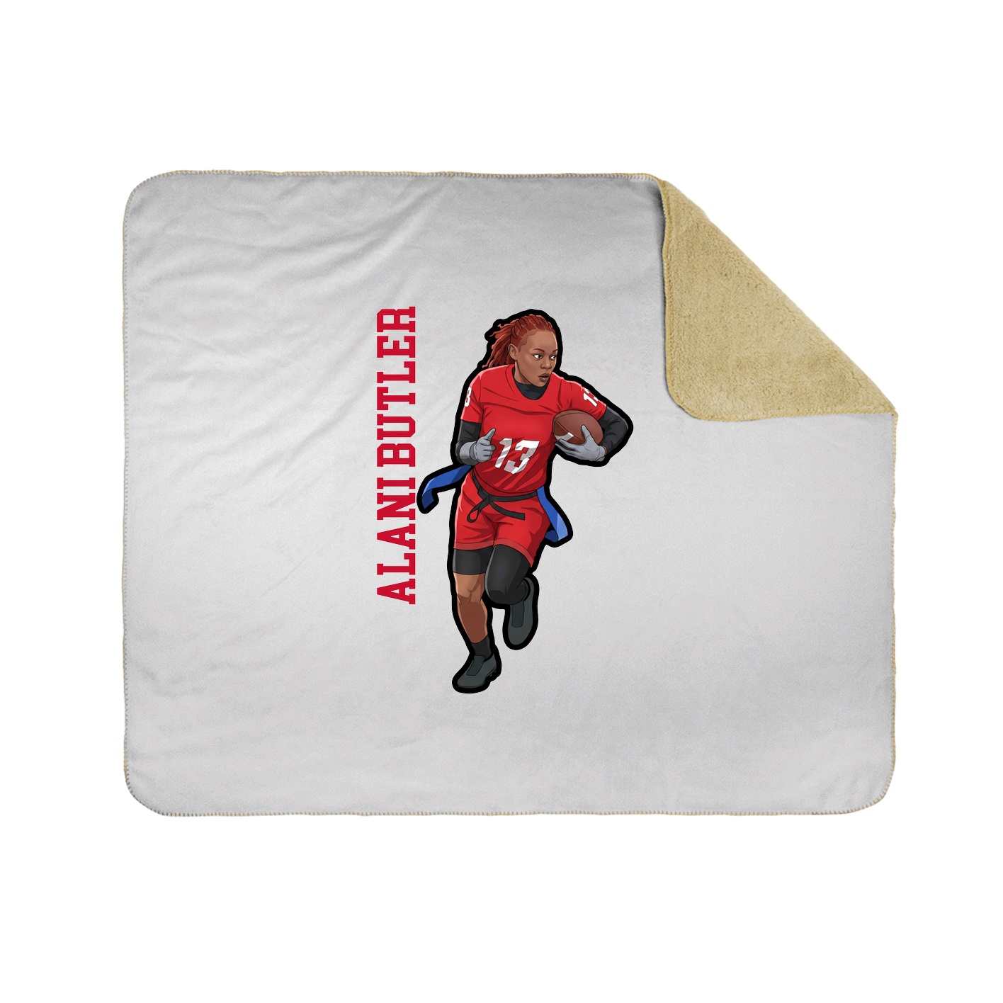 50x60 Sherpa Lined Throw Blanket