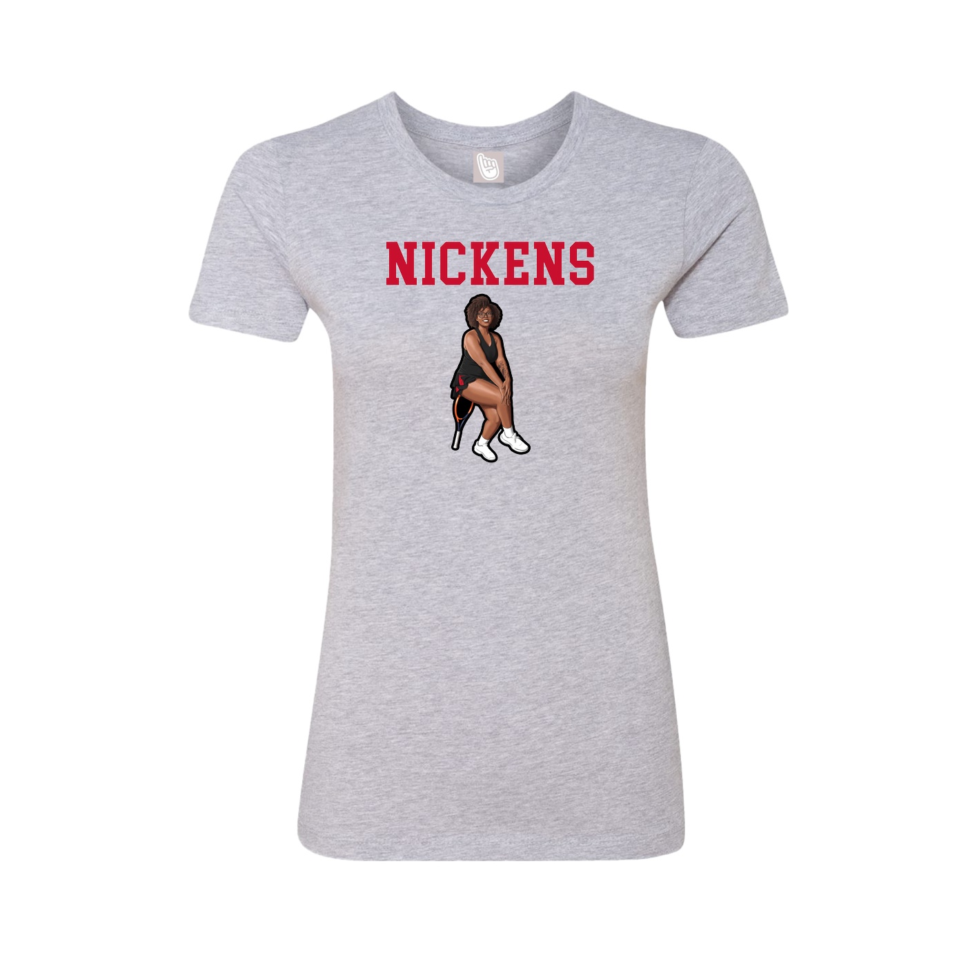 Fitted Women's Tee — Shirsey in Grey