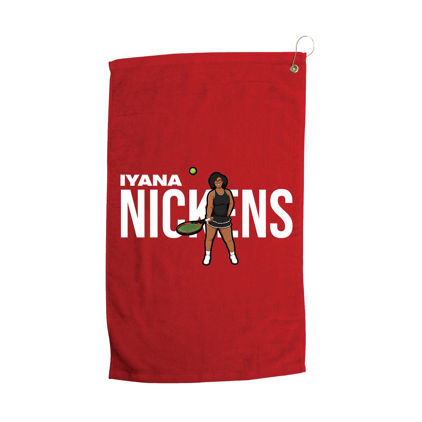 Golf Towel — Player Name in Red