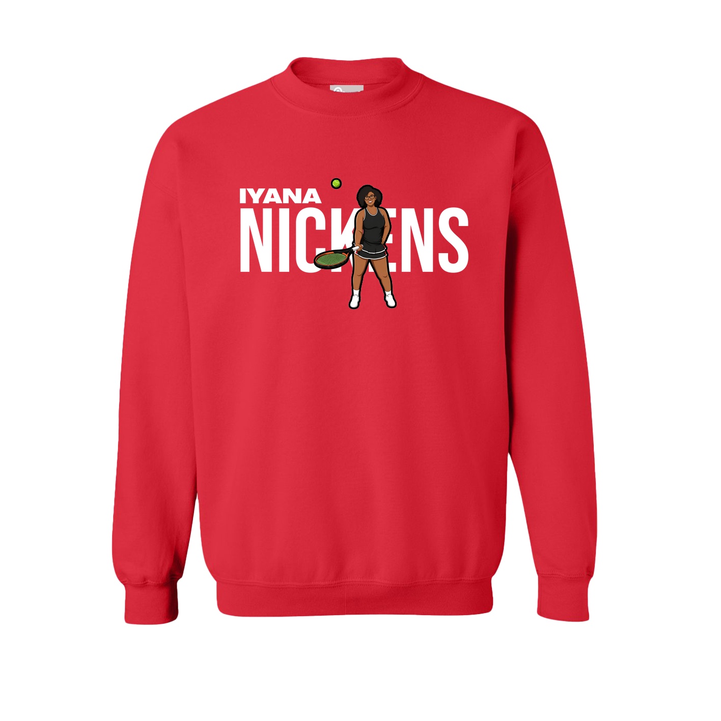 Fleece Crew — Player Name in Red
