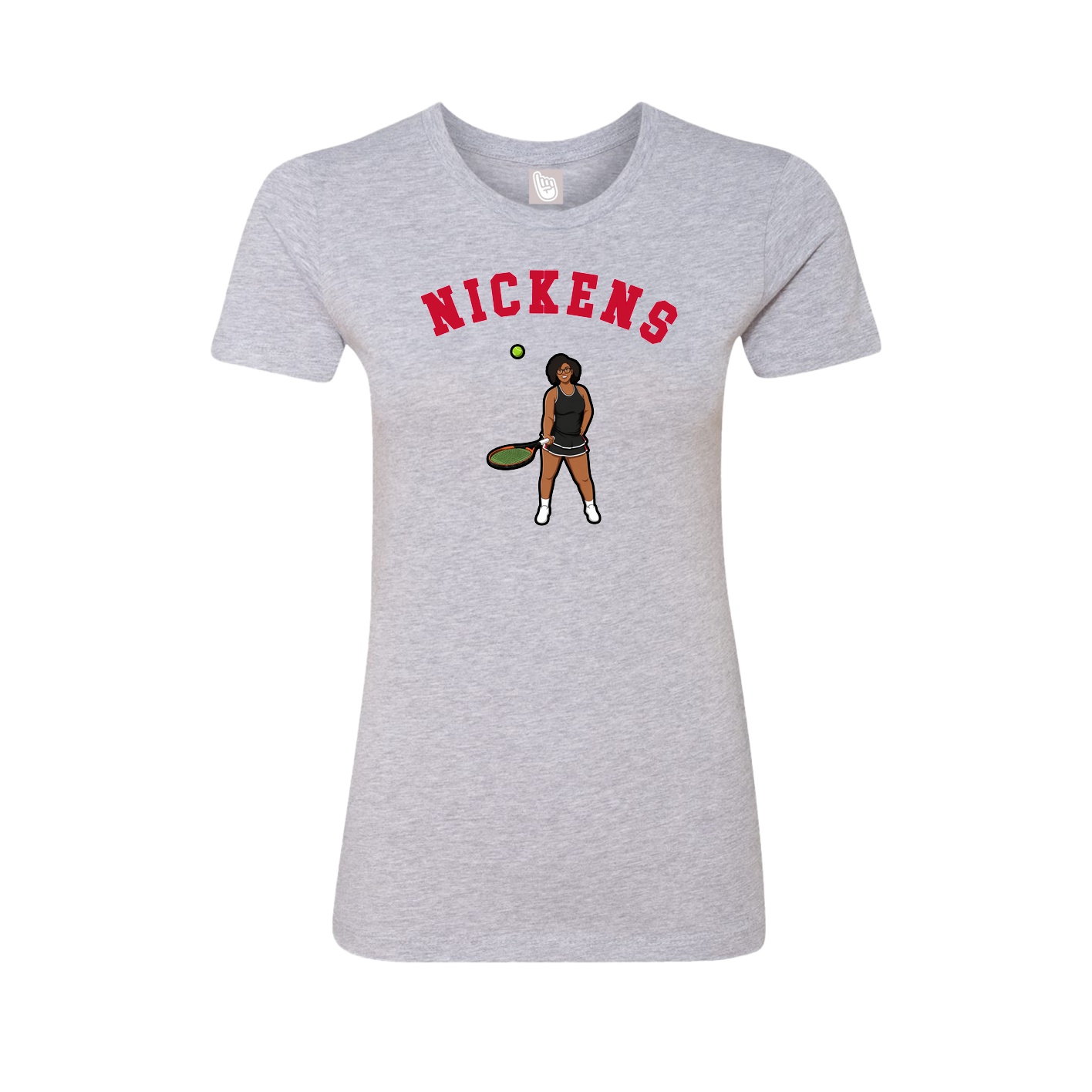 Fitted Women's Tee — Shirsey Arch in Grey