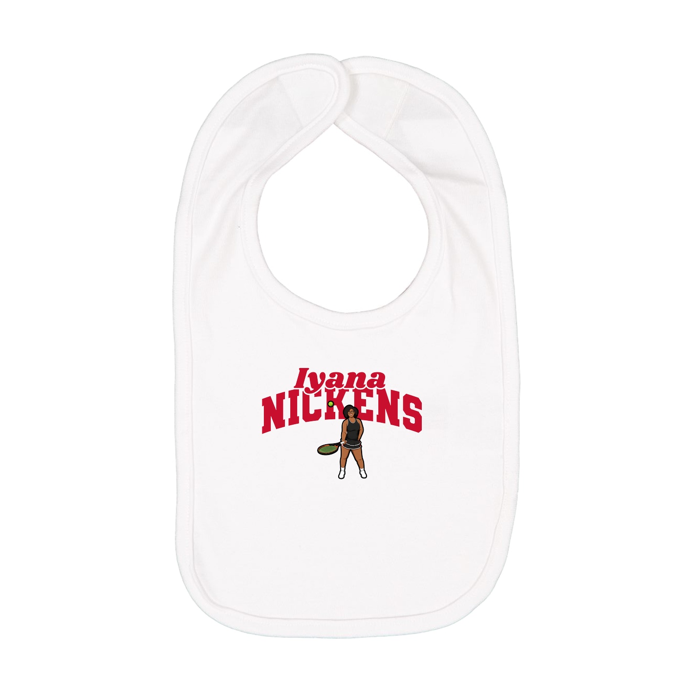 Infant Bib — Signature Arch in White