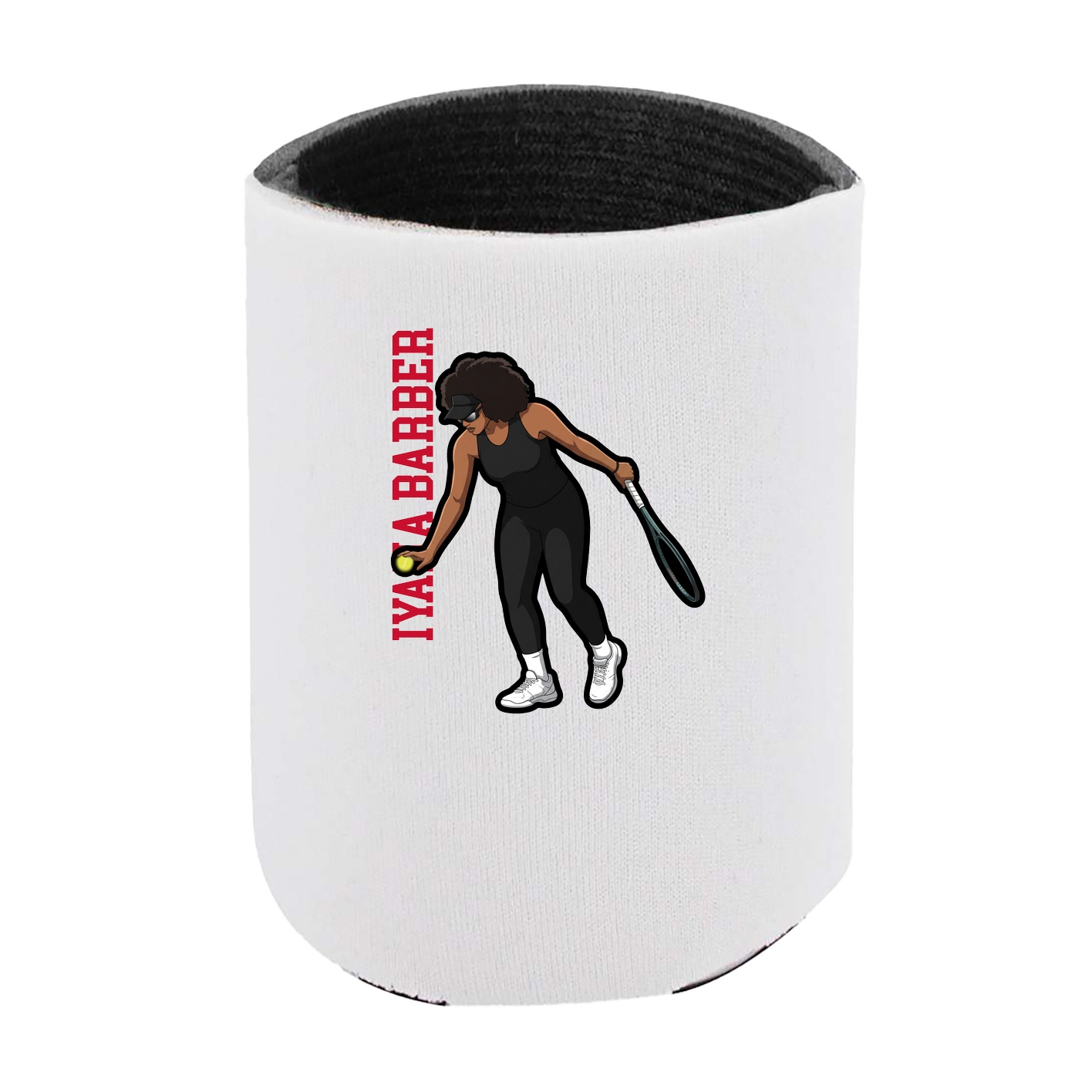 Can Holder — Name Vertical in White