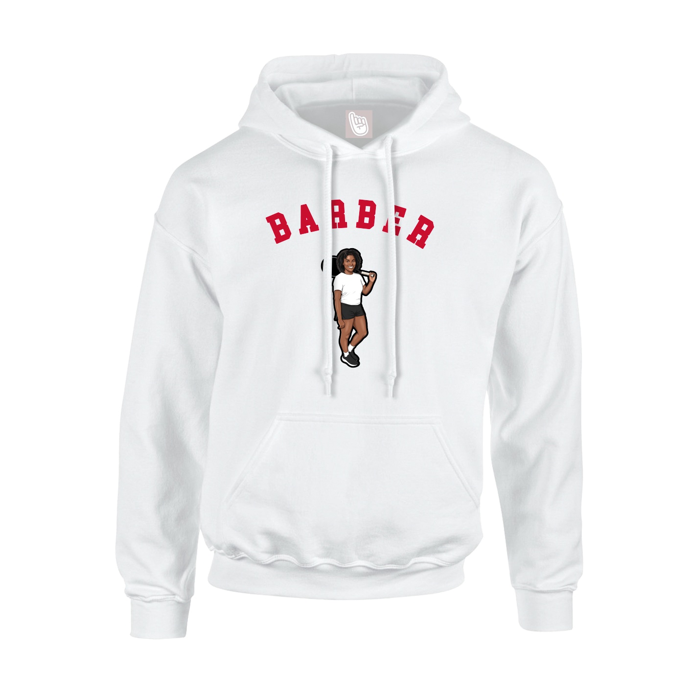Youth Hoodie — Shirsey Arch in White