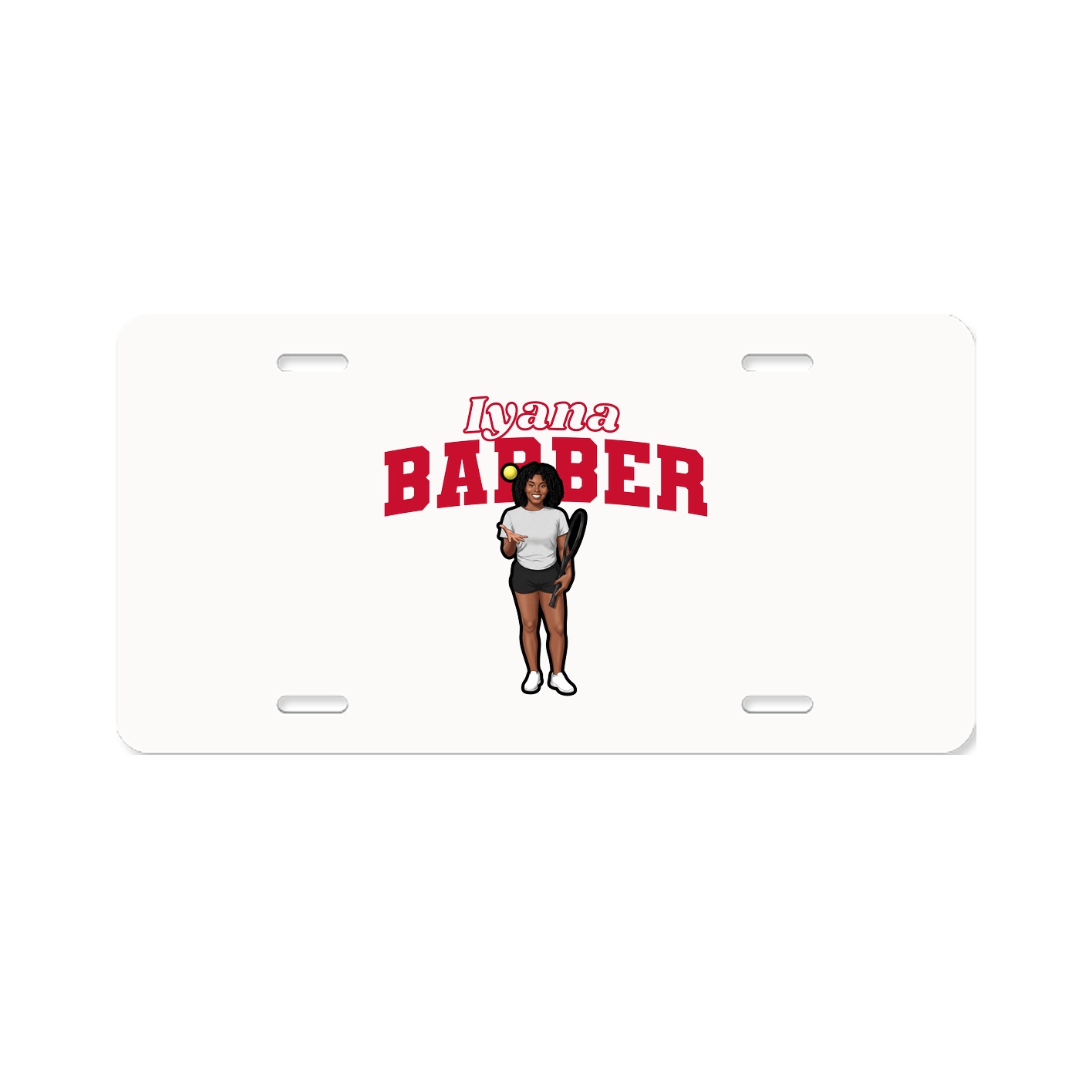 License Plate — Name Arch in Classic