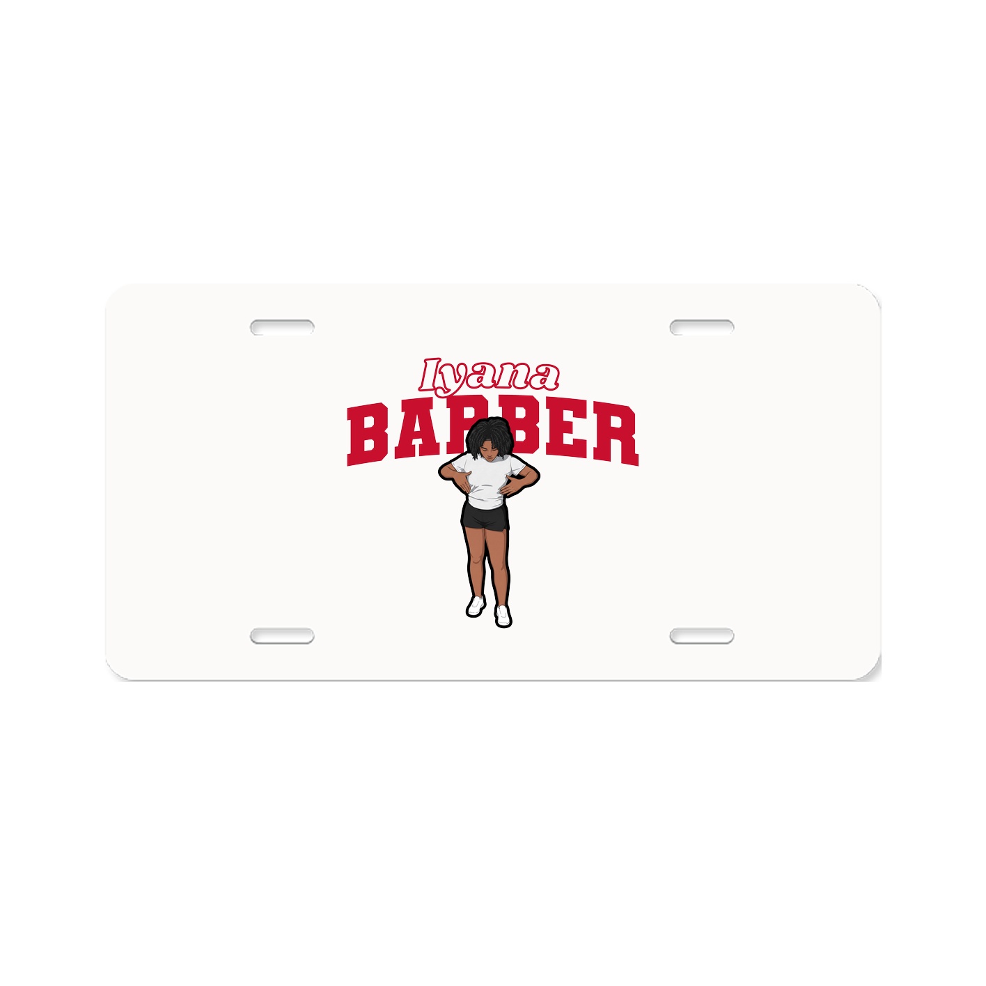 License Plate — Name Arch in Classic
