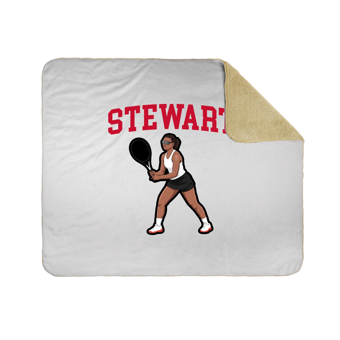 Throw Blanket — Shirsey in White