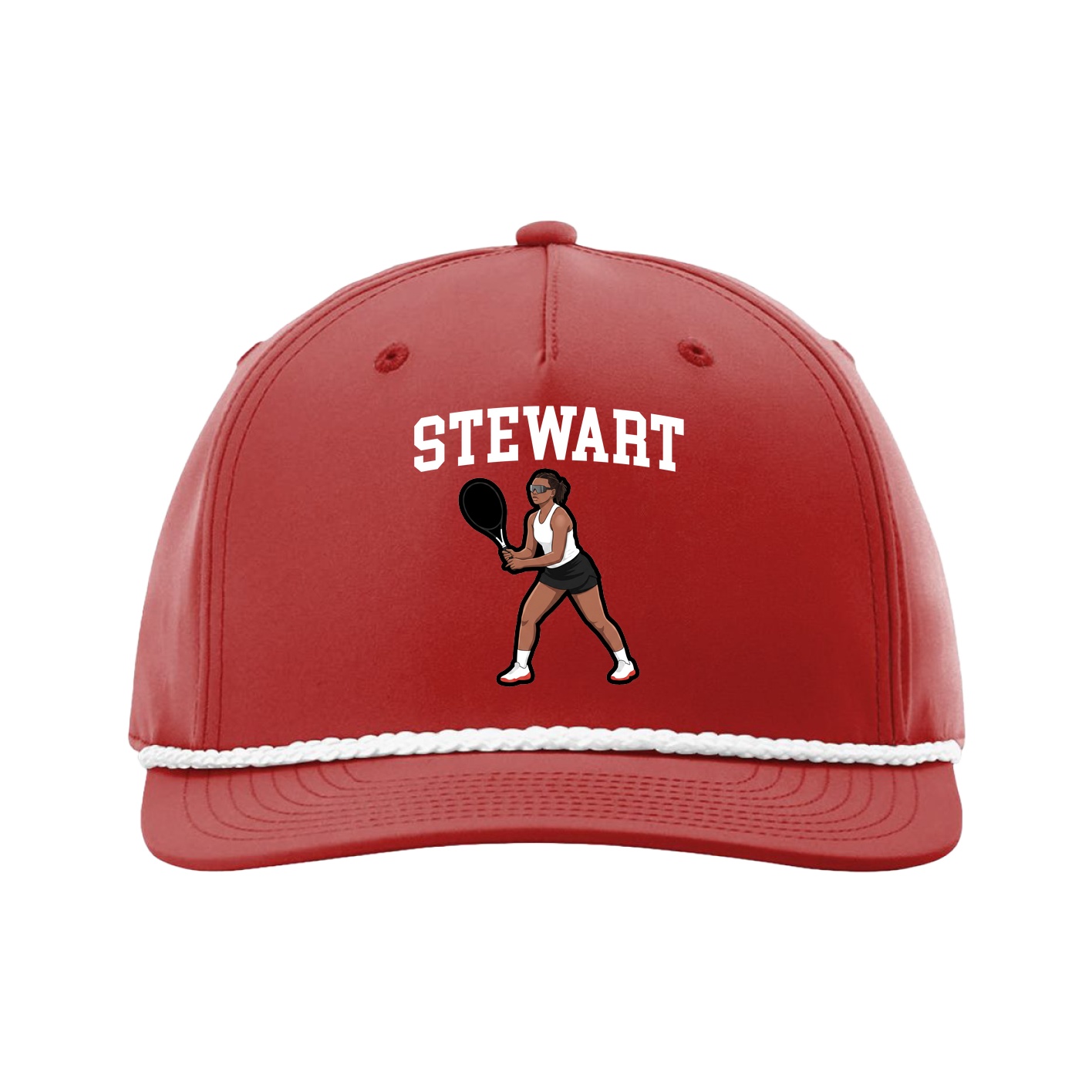 Five-Panel Classic Rope Cap — Shirsey in Red
