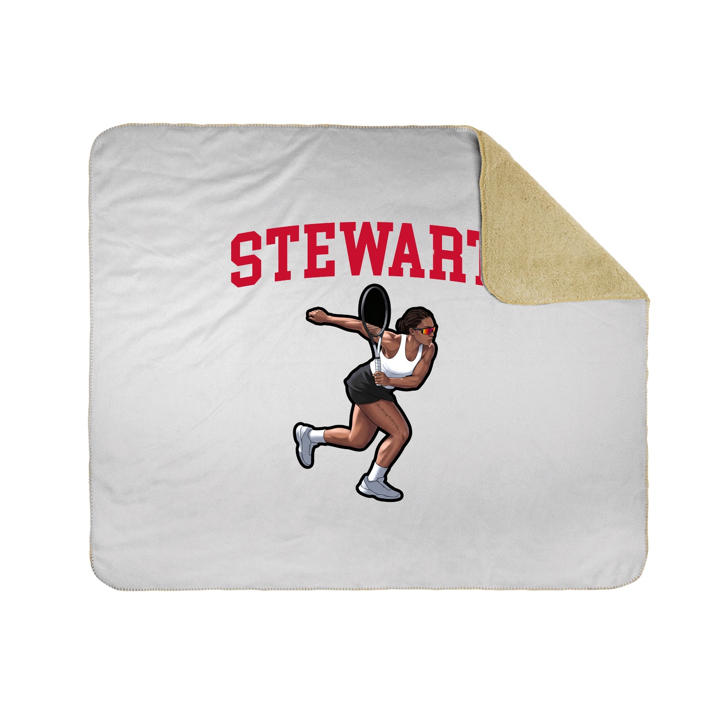 Throw Blanket — Shirsey in White